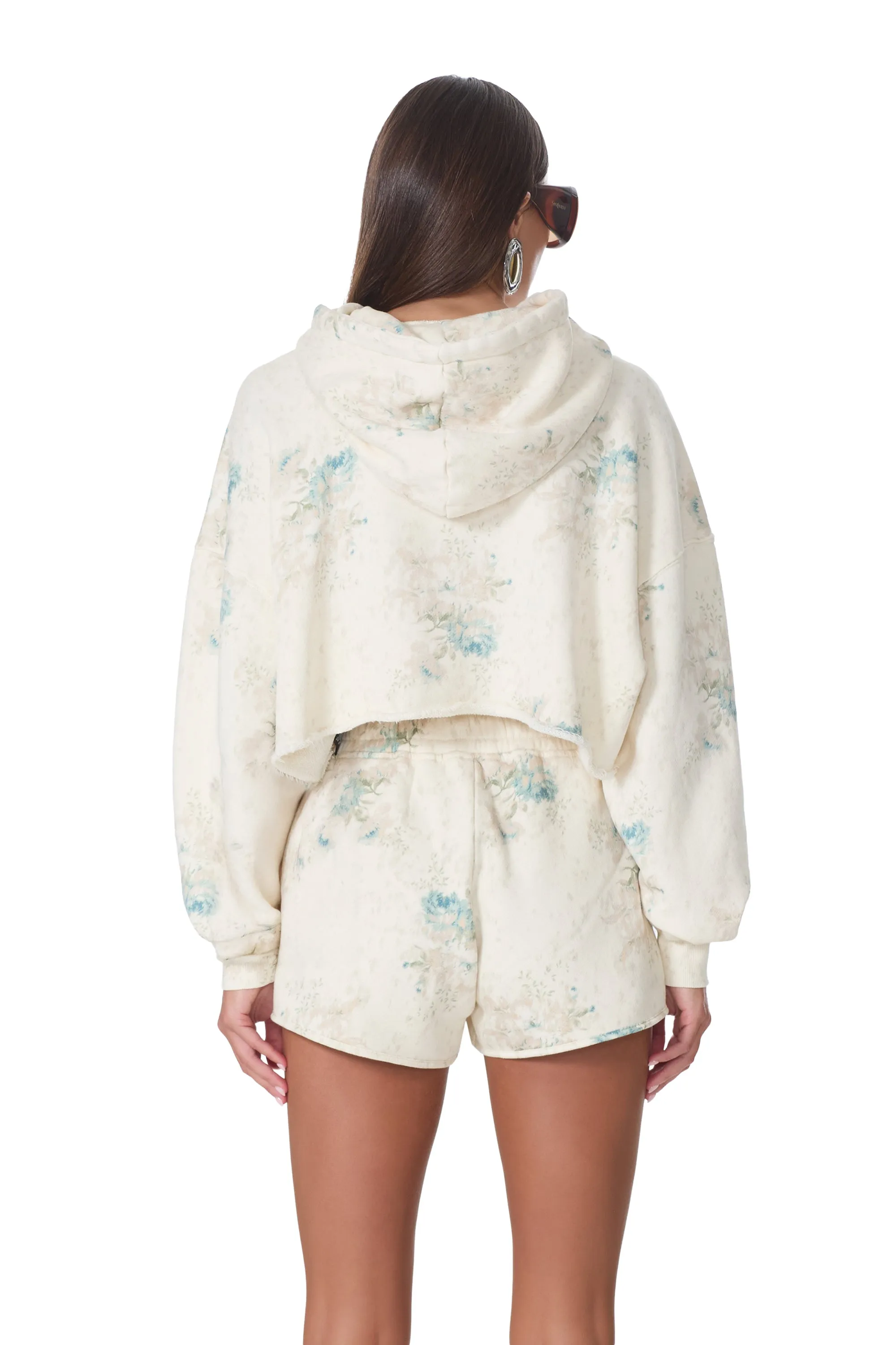 Darius Cropped Hoodie - Antique Peony sold by AFRM product image thumbnail 4