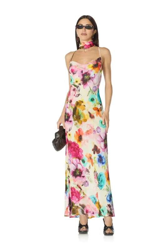 Cheryl Dress - Watercolor Blossom made by AFRM