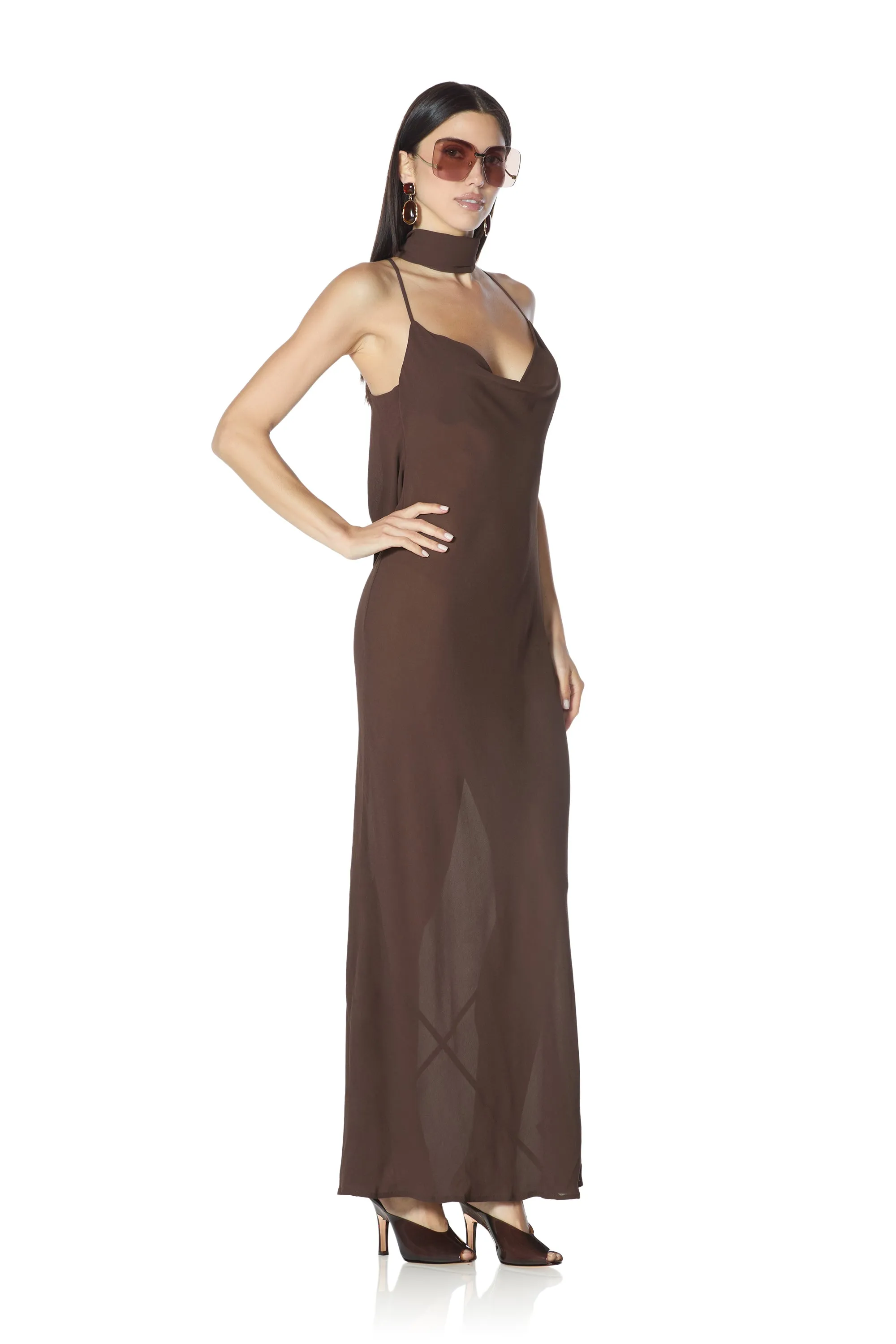 Cheryl Dress - Espresso sold by AFRM product image thumbnail 2