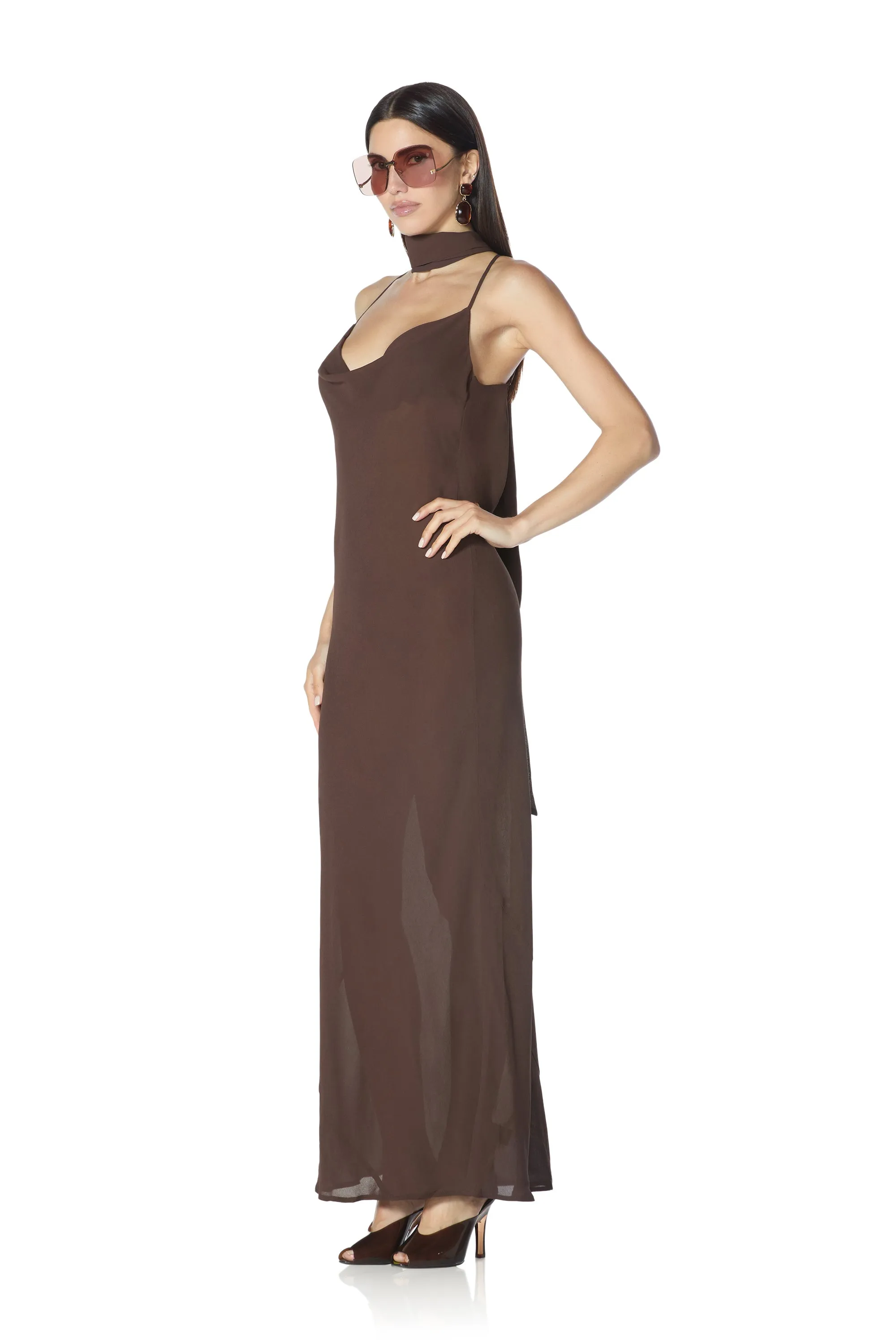Cheryl Dress - Espresso sold by AFRM product image thumbnail 3