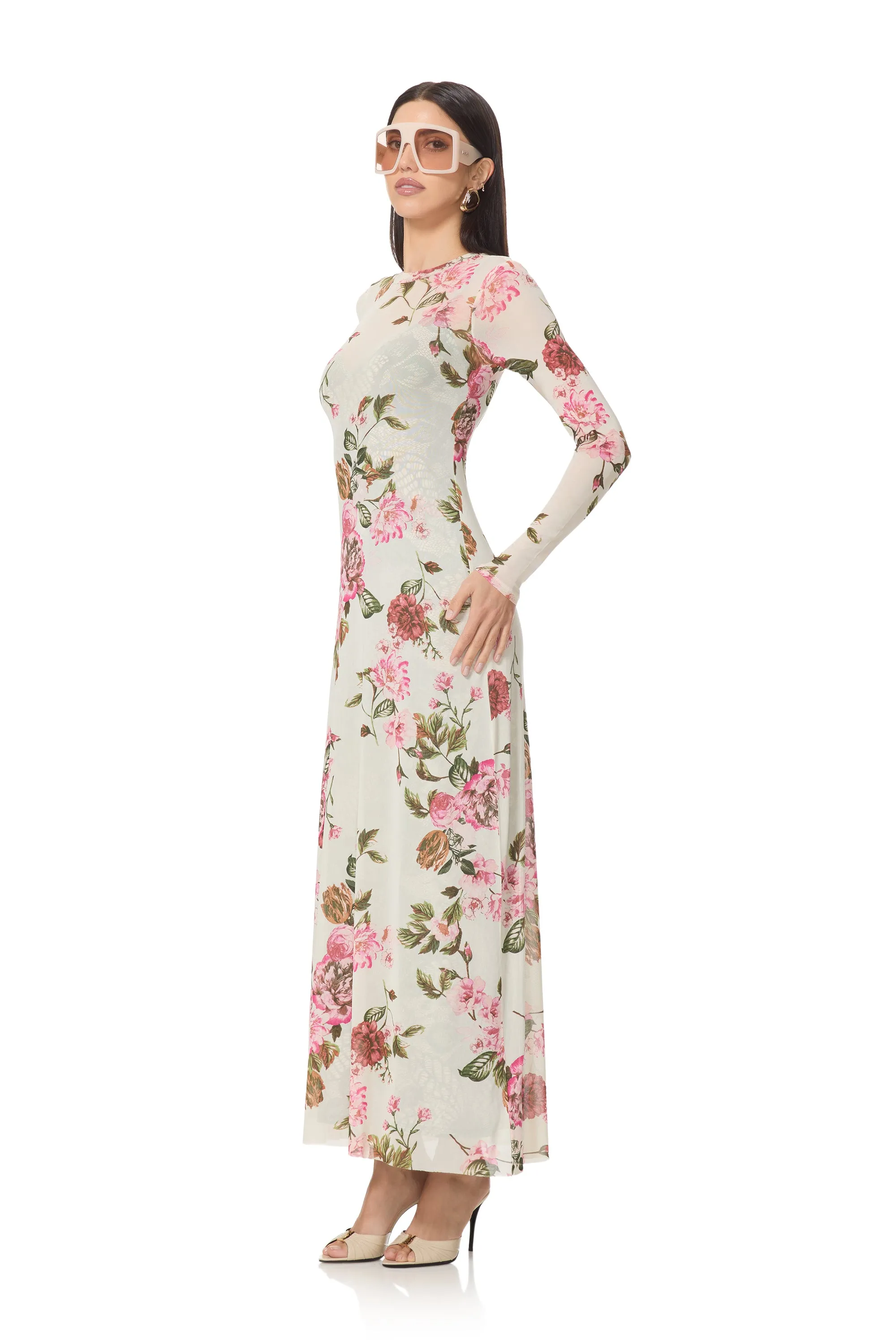Paola Dress - Layered Roses sold by AFRM product image thumbnail 3
