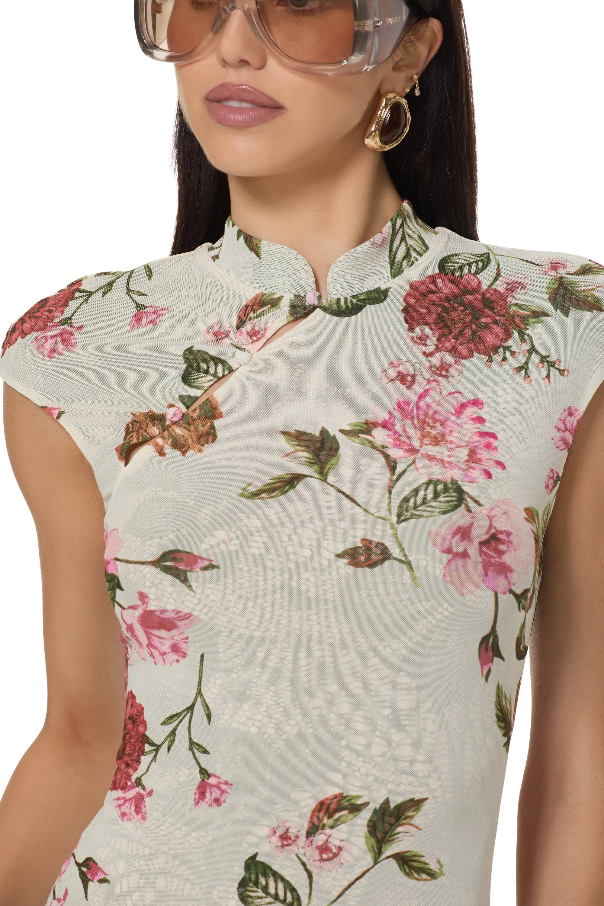 Lorraine Dress - Layered Roses sold by AFRM product image thumbnail 5