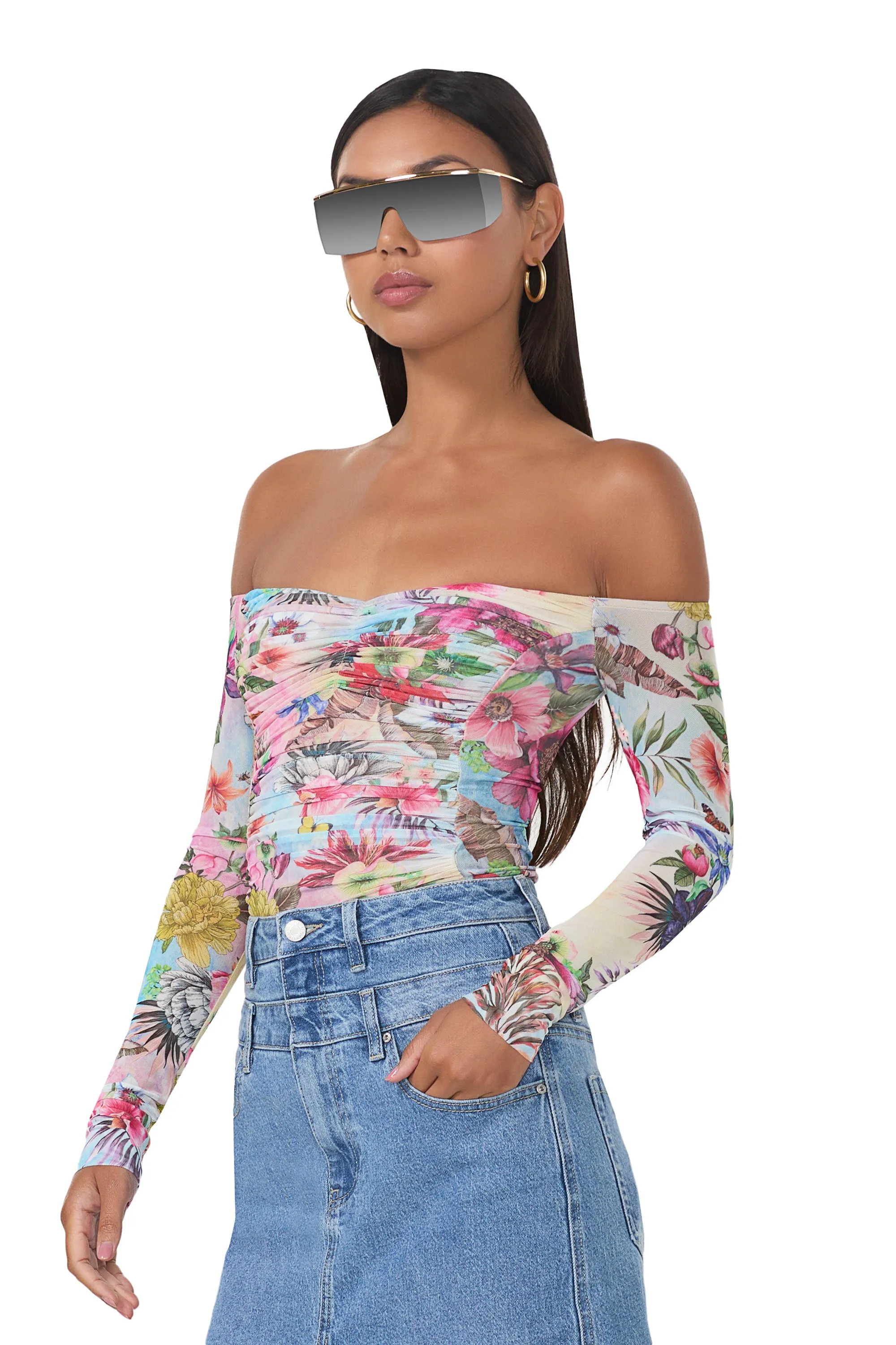 Odilla Top - Tropical Convo sold by AFRM product image thumbnail 2