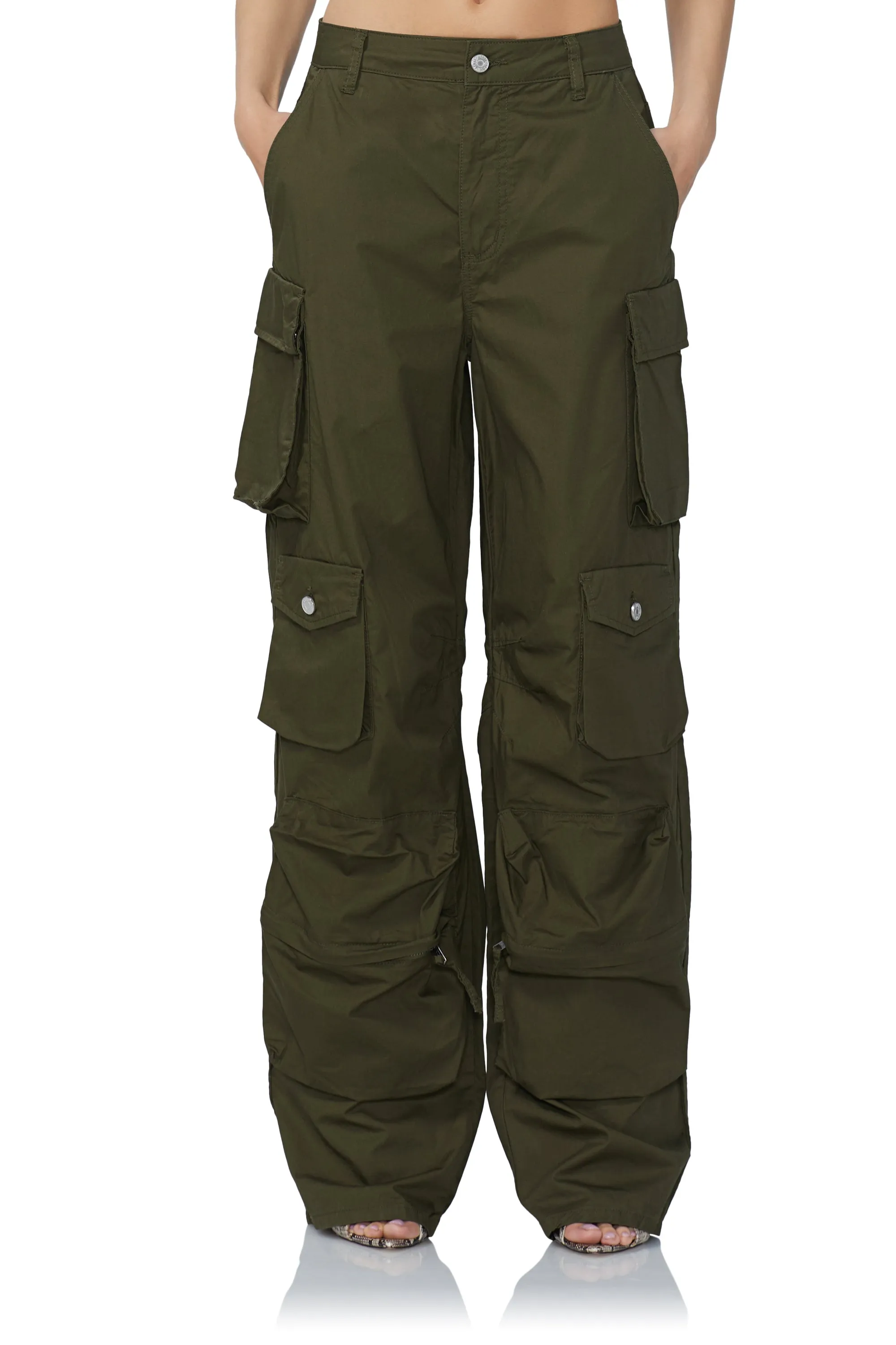 Parker Baggy Cargo Pant - Olive Night sold by AFRM product image thumbnail 2