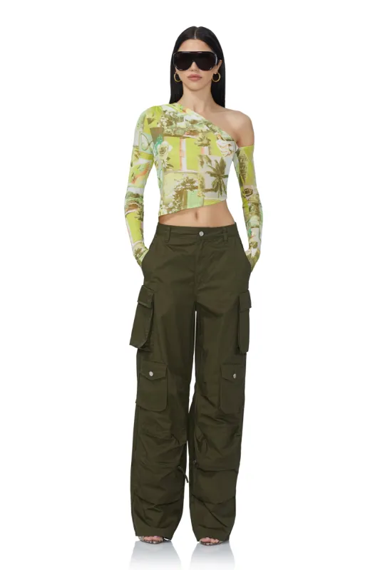 Parker Baggy Cargo Pant - Olive Night sold by AFRM