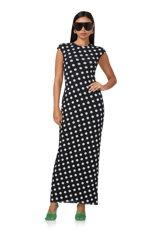 Cody Maxi Dress - Diagonal Dot sold by AFRM