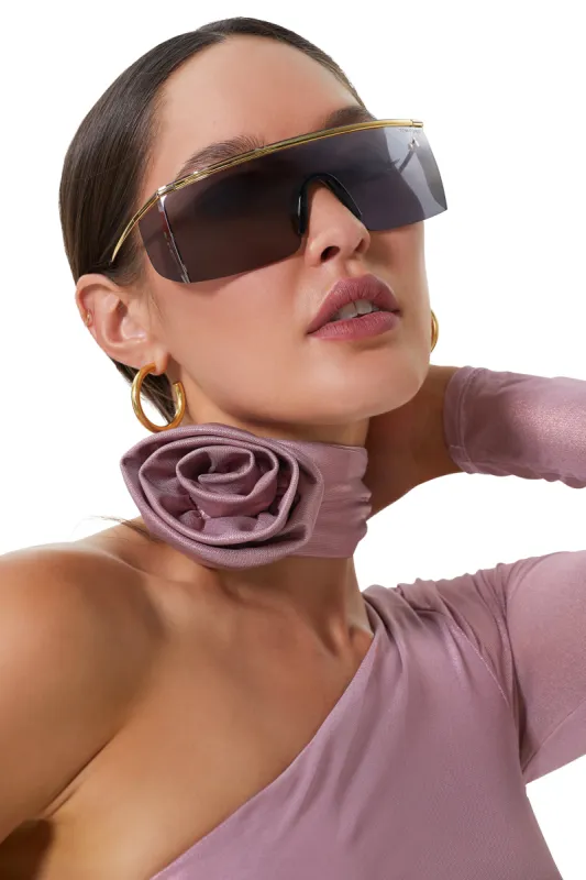 Rosette Tie Foil - Metallic Mauve sold by AFRM