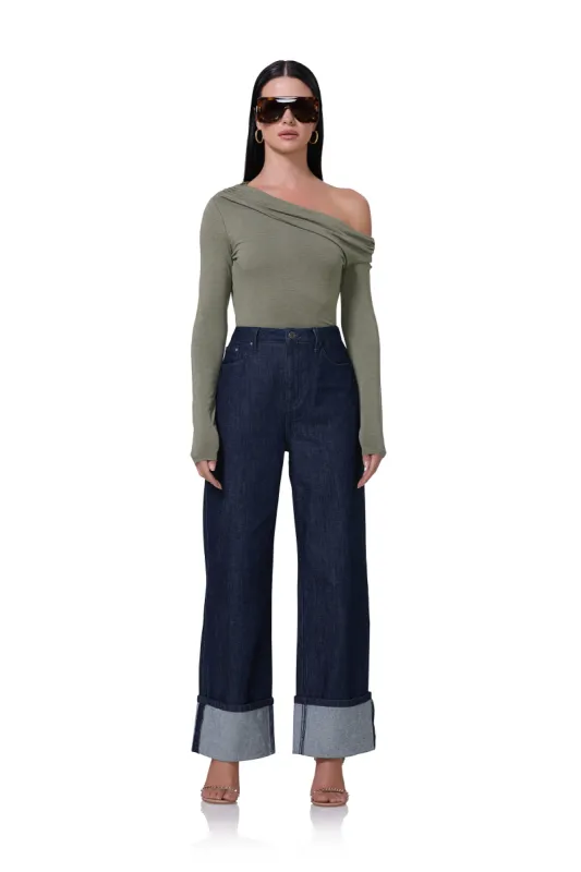 Bria Top - Heather Olive sold by AFRM