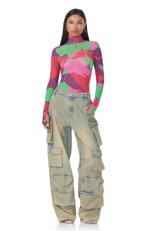 Zadie Top - Graphic Floral sold by AFRM