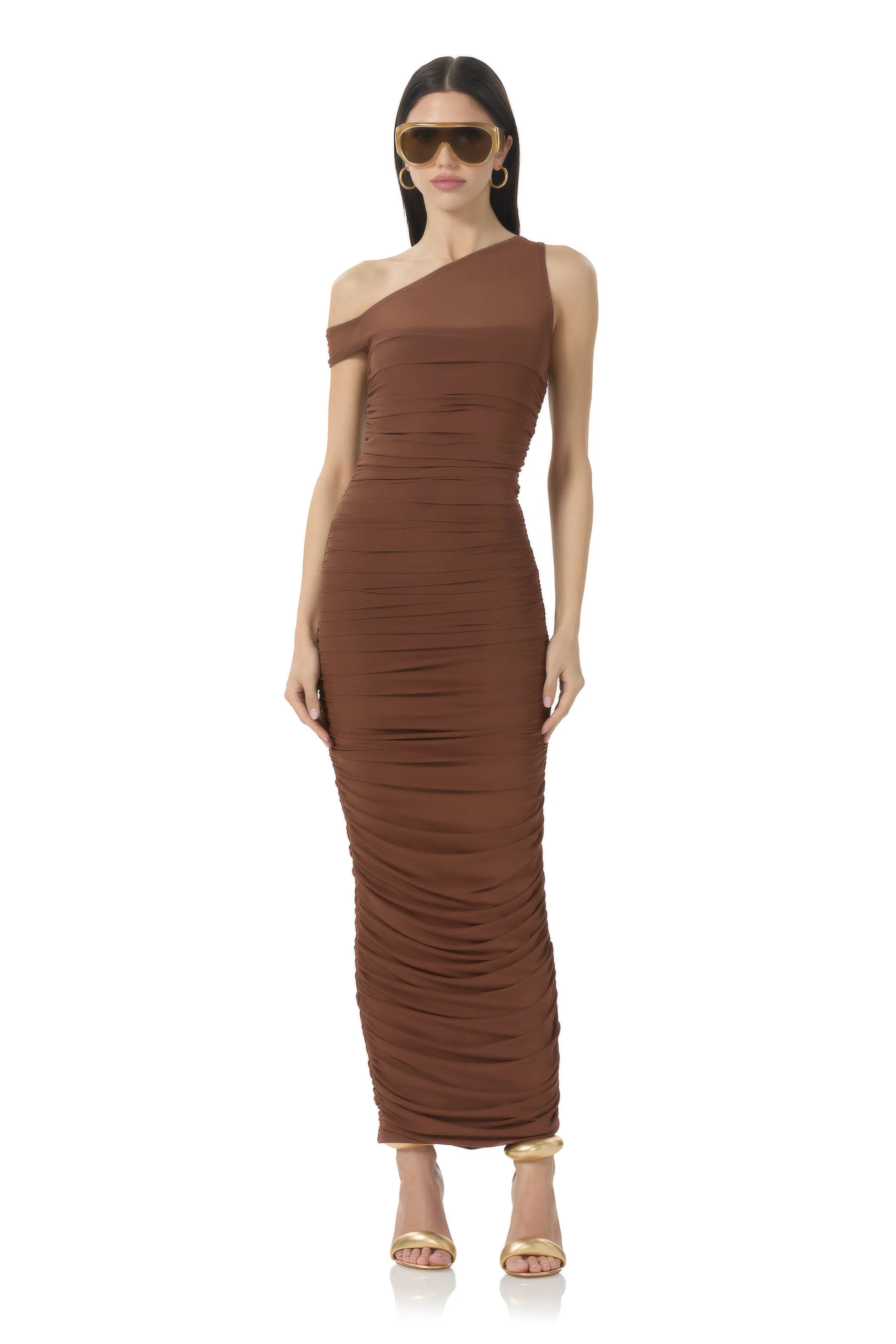 Biona Dress - Dark Clay sold by AFRM