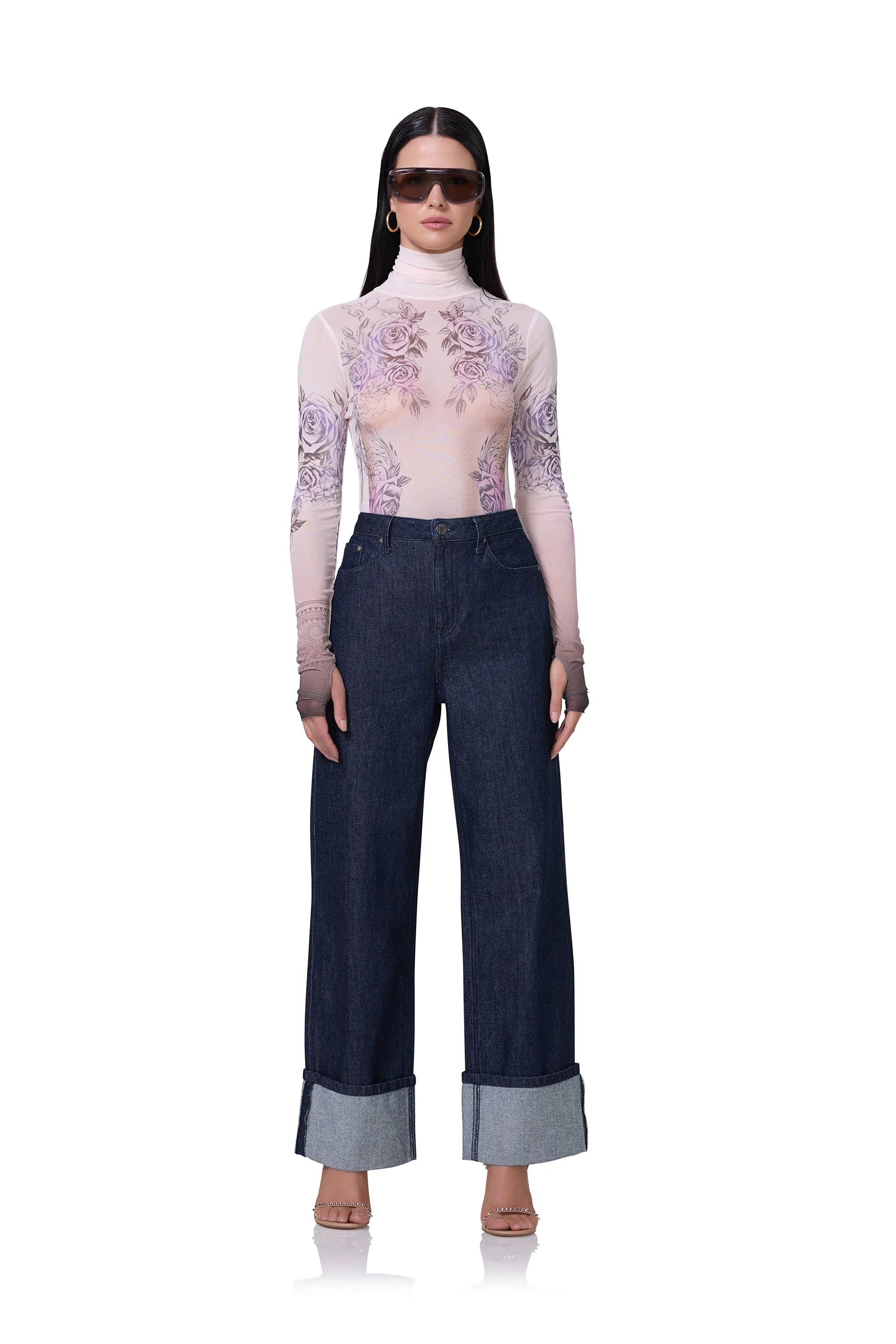 Zadie Top - Lilac Tattoo sold by AFRM