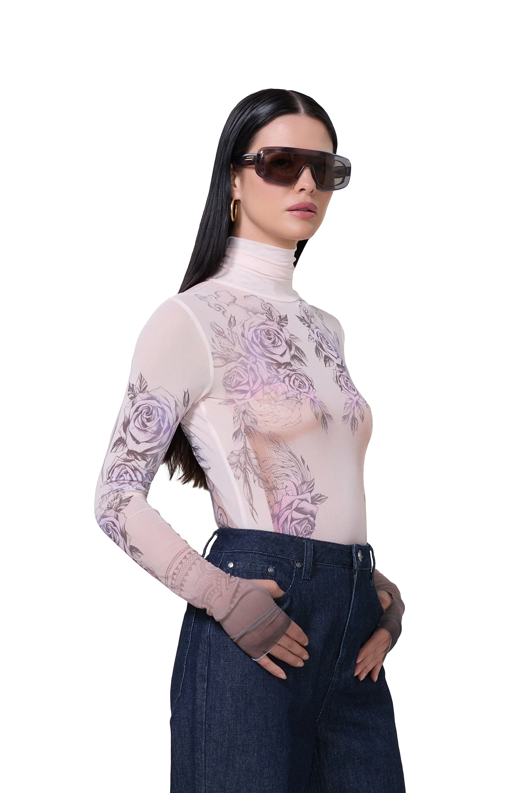 Zadie Top - Lilac Tattoo sold by AFRM product image thumbnail 2