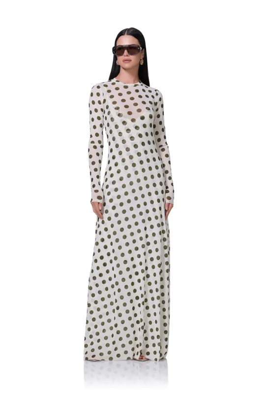 Paola Dress - Birch Dot sold by AFRM