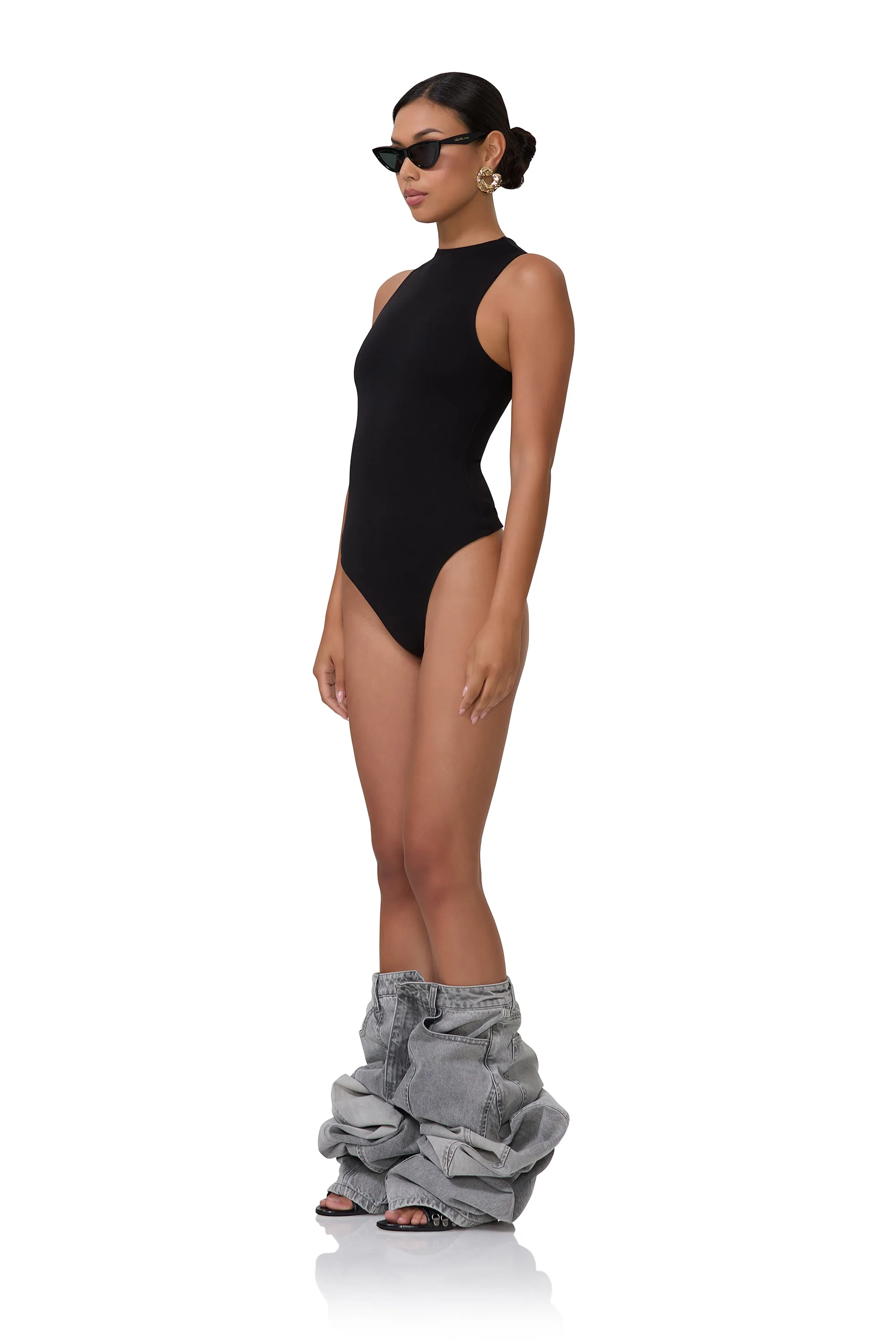 Cami Bodysuit - Noir sold by AFRM product image thumbnail 2