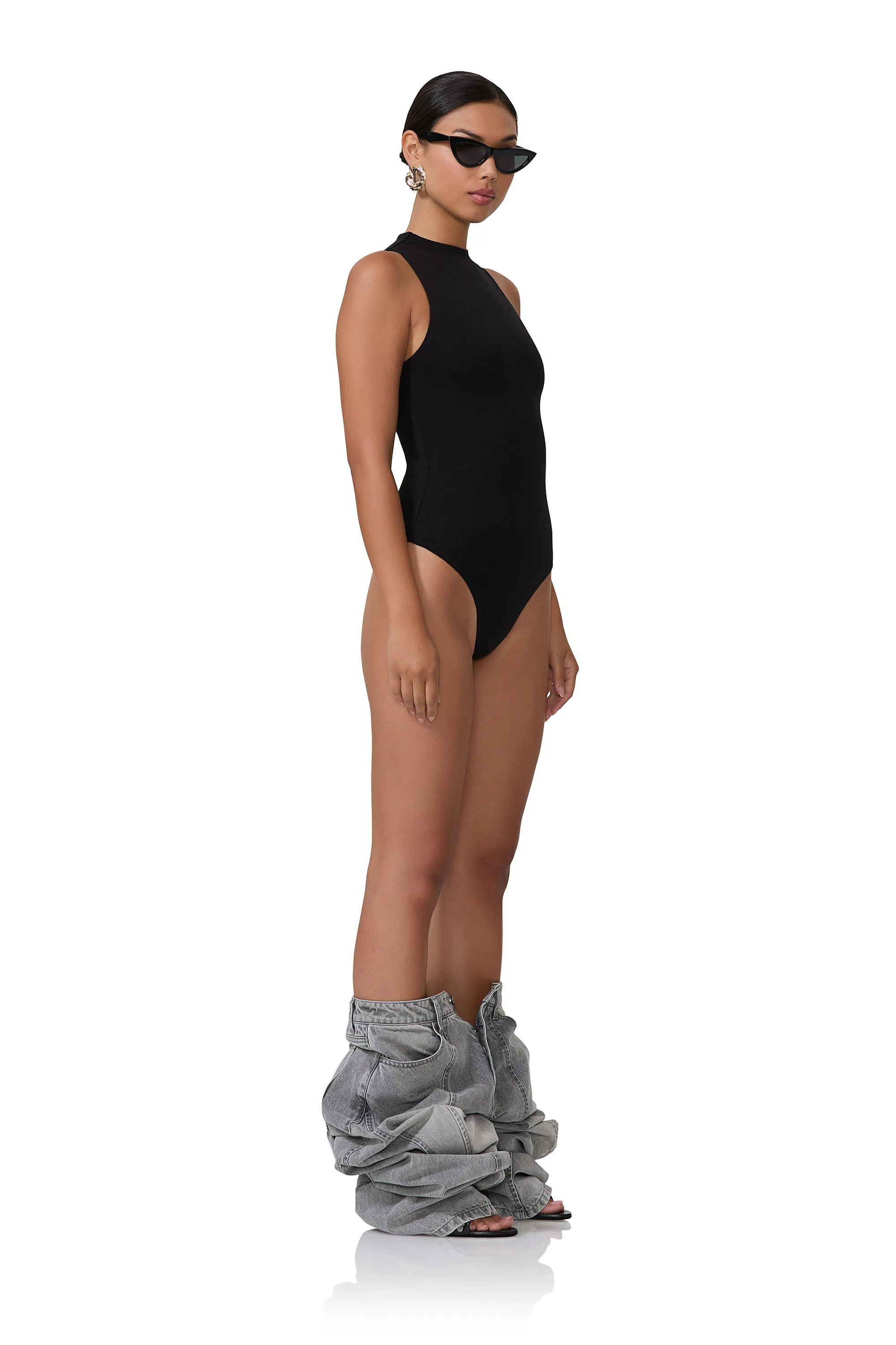 Cami Bodysuit - Noir sold by AFRM product image thumbnail 3