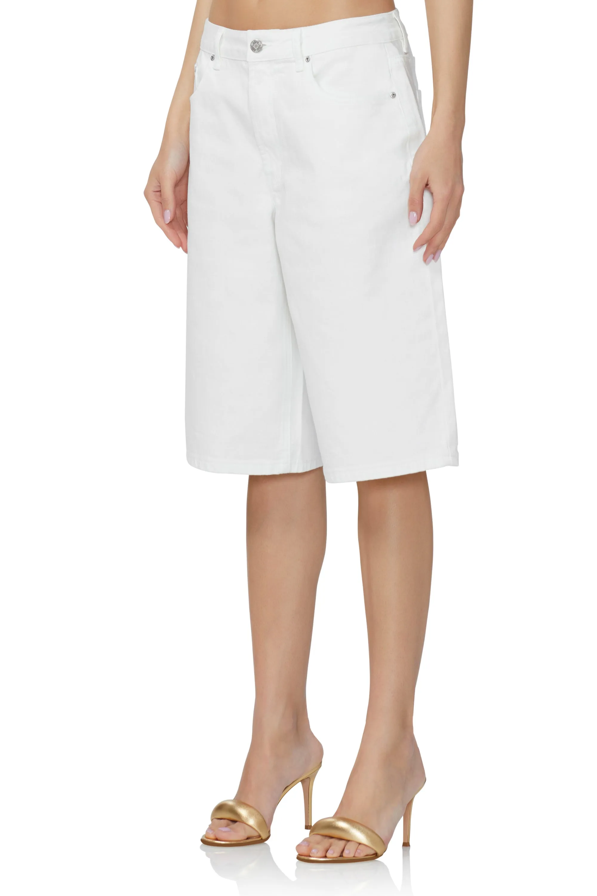 Derby Baggy Jorts - White sold by AFRM product image thumbnail 4