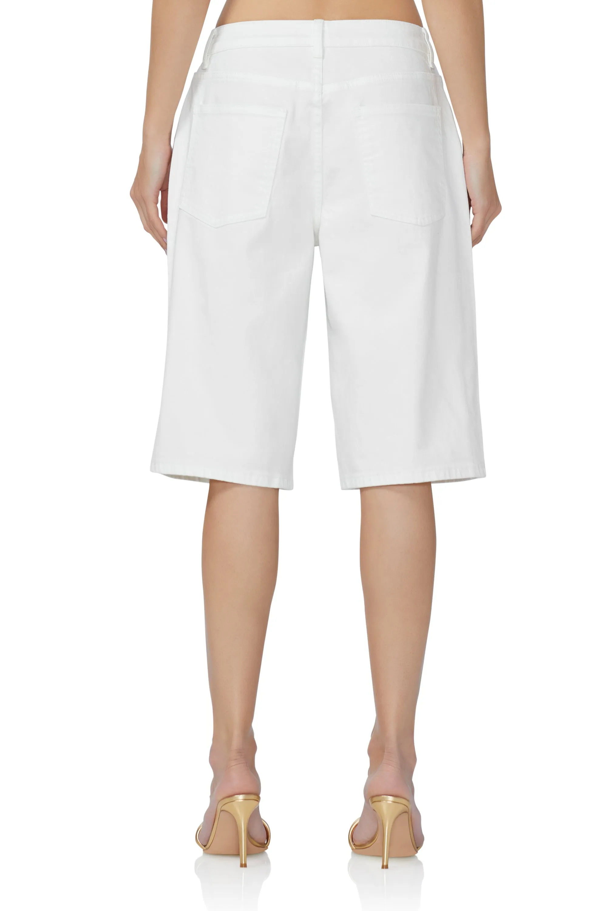 Derby Baggy Jorts - White sold by AFRM product image thumbnail 5