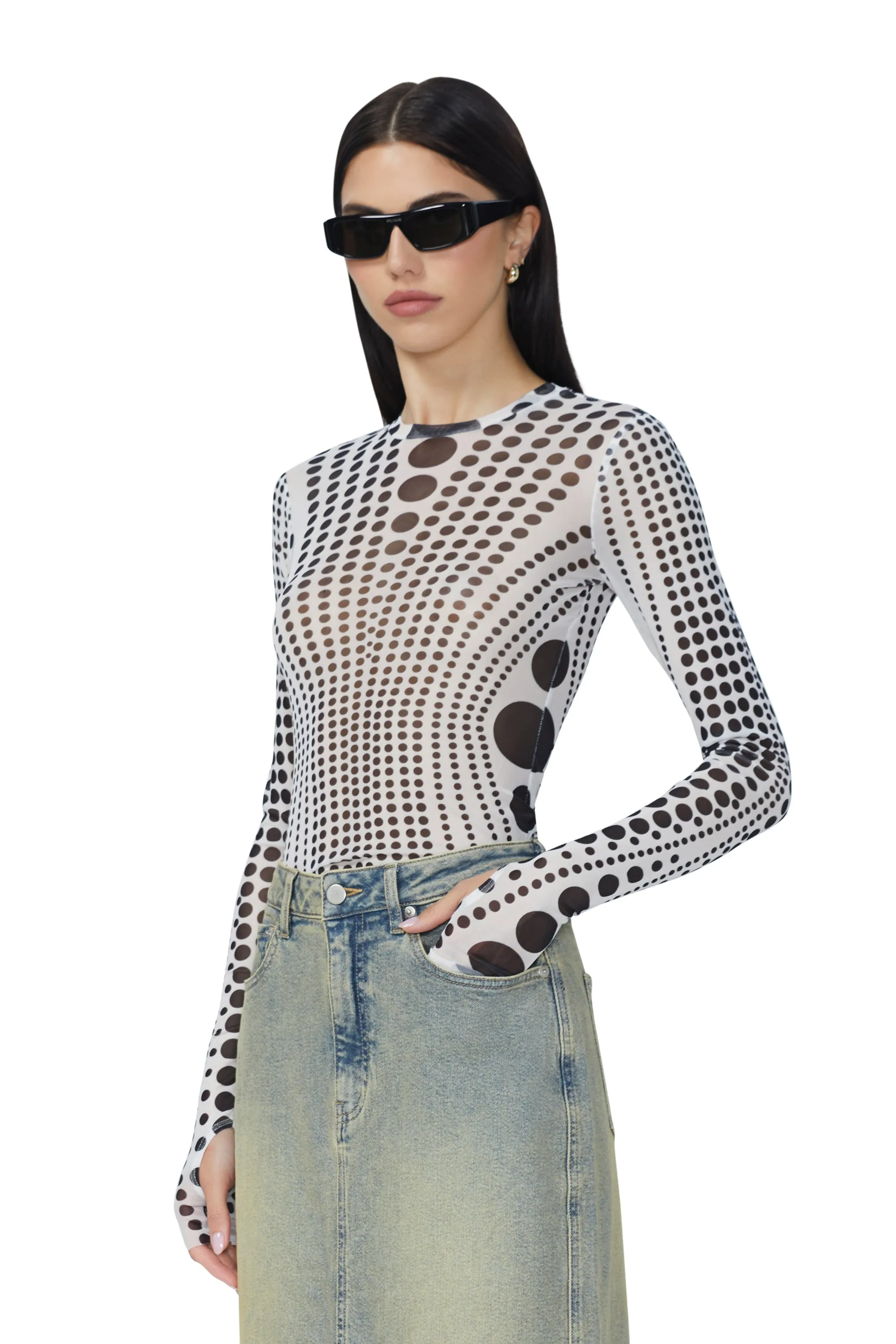 Kaylee Top - Illusion Dot sold by AFRM product image thumbnail 3