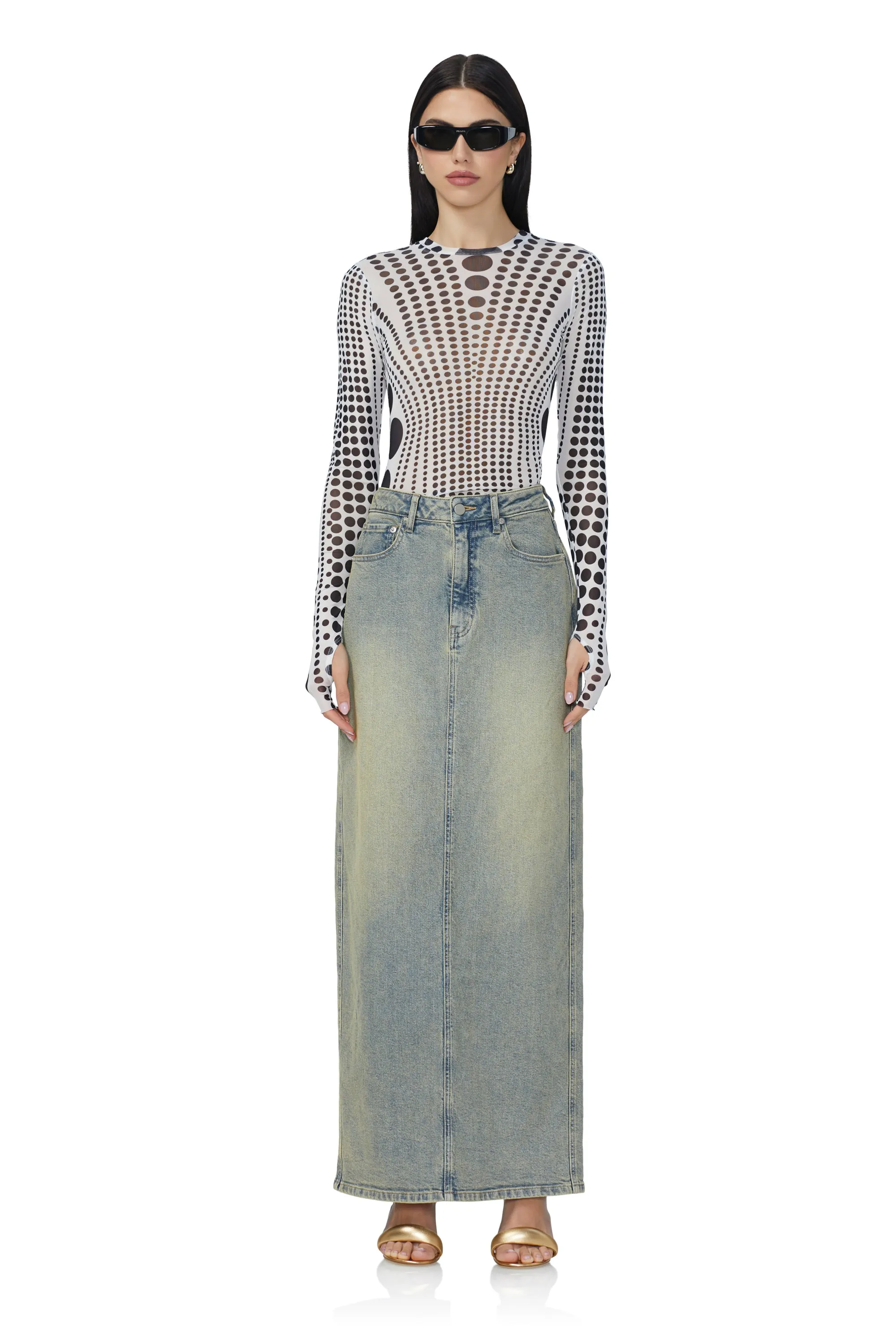 Kaylee Top - Illusion Dot sold by AFRM