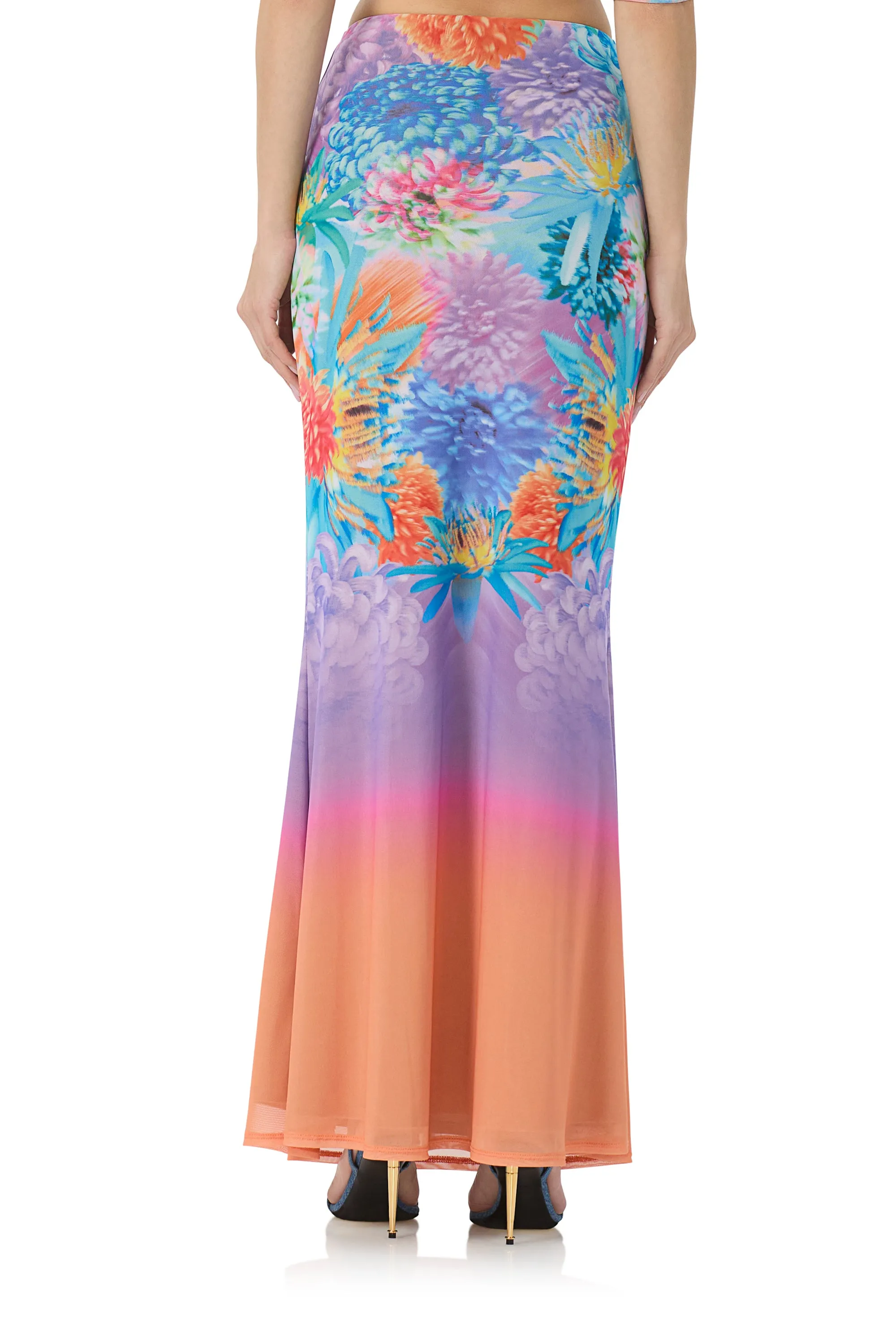 Tegan Maxi Skirt - Neon Botanical sold by AFRM product image thumbnail 5