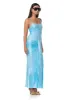 Azula Metallic Dress - Bluefish Ombre sold by AFRM