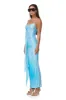 Azula Metallic Dress - Bluefish Ombre sold by AFRM