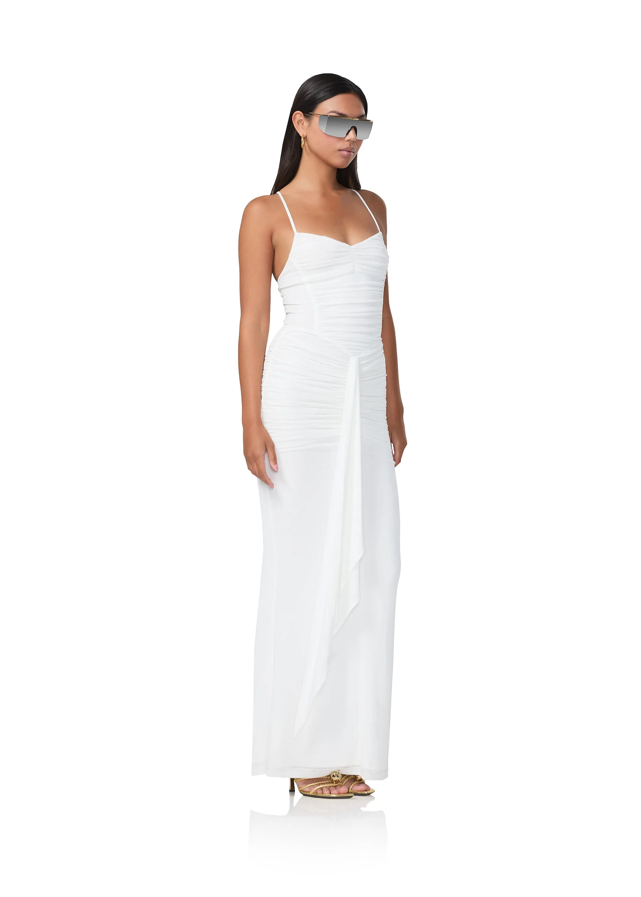 Azula Dress - Gardenia sold by AFRM product image thumbnail 2