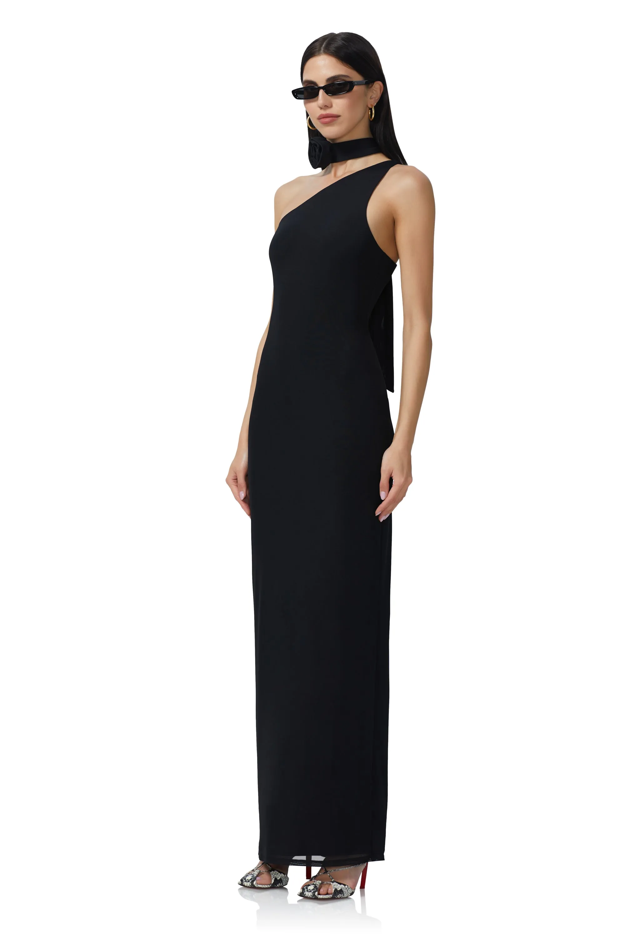 Savoy Maxi Dress - Noir sold by AFRM product image thumbnail 2