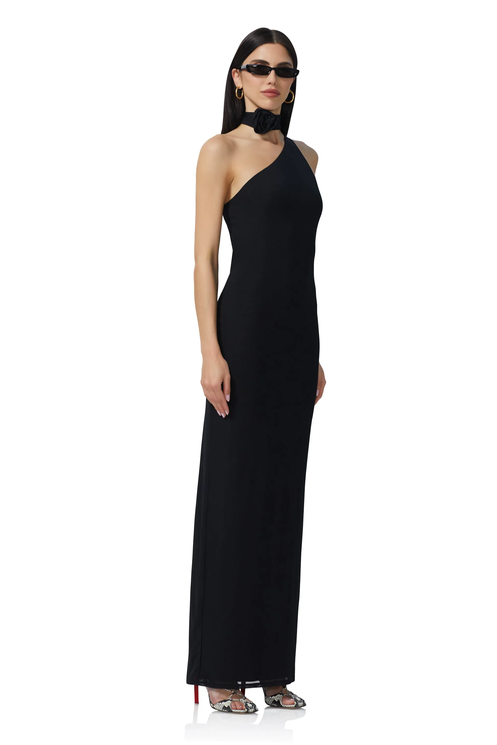 Savoy Maxi Dress - Noir sold by AFRM product image thumbnail 3