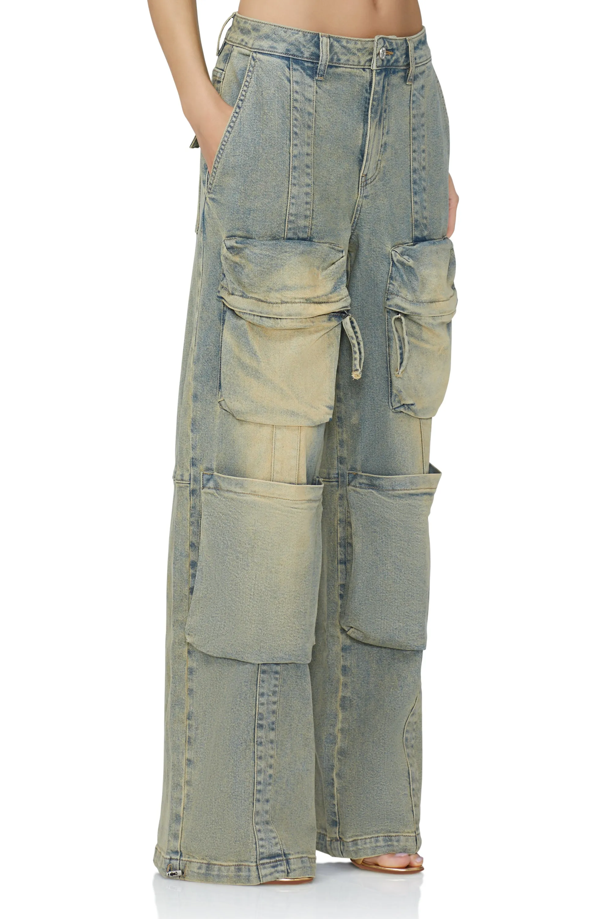 Collins Cargo Pant - Mellow Tint Wash sold by AFRM product image thumbnail 4