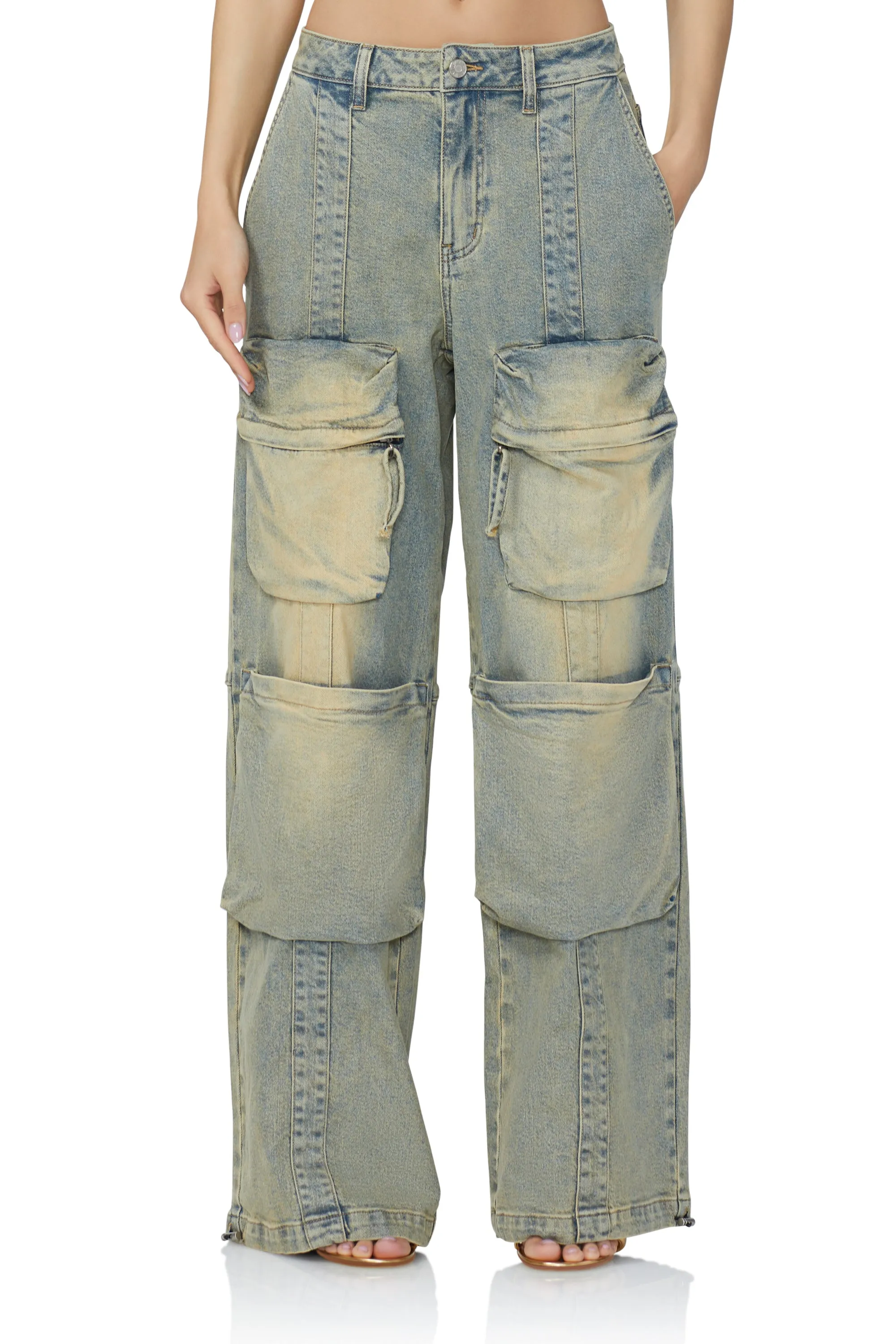 Collins Cargo Pant - Mellow Tint Wash sold by AFRM product image thumbnail 2
