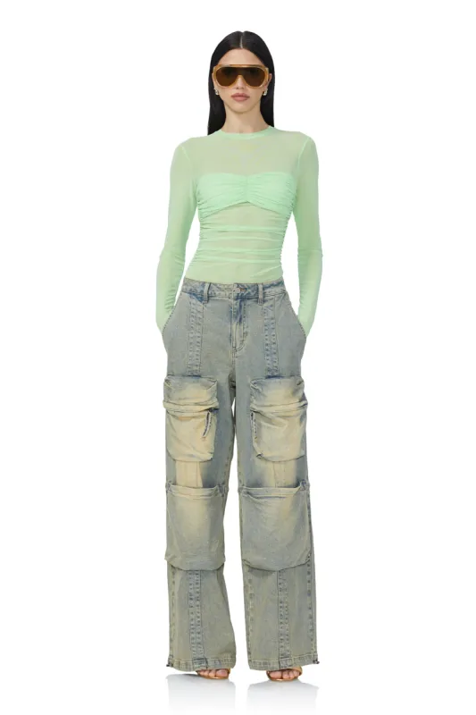 Collins Cargo Pant - Mellow Tint Wash made by AFRM