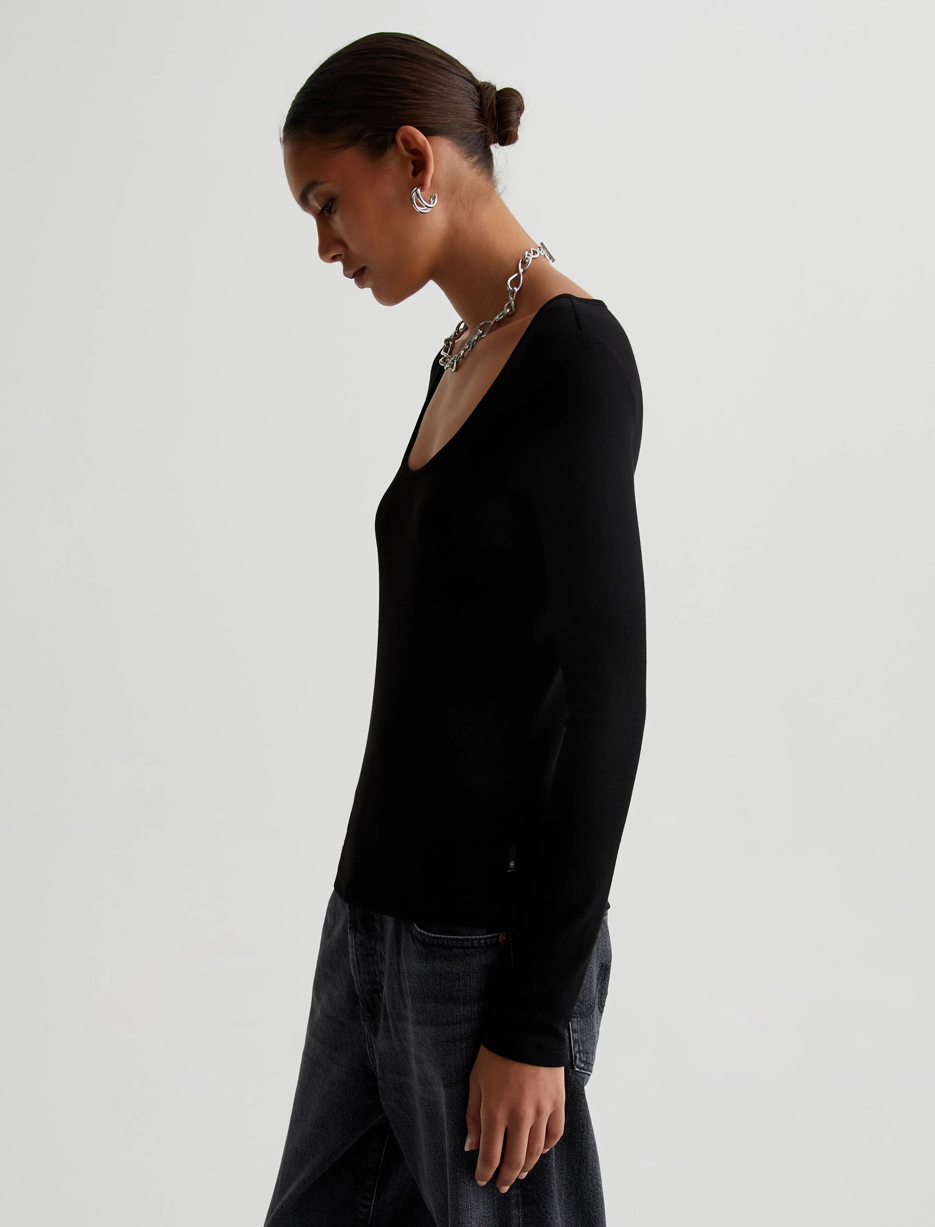 Jaxon Long Sleeve Scoop sold by Adriano Goldschmied product image thumbnail 5