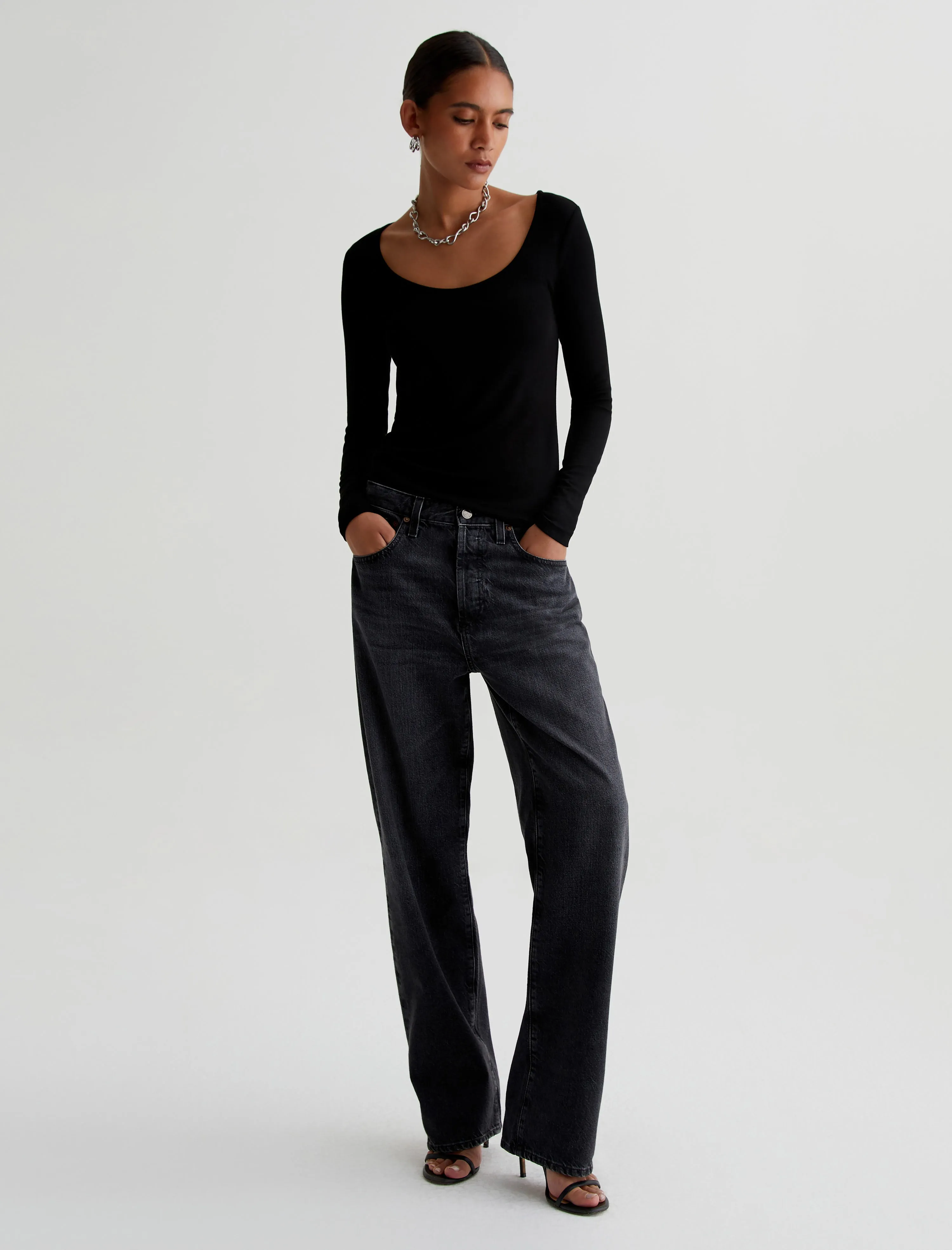 Jaxon Long Sleeve Scoop sold by Adriano Goldschmied product image thumbnail 3