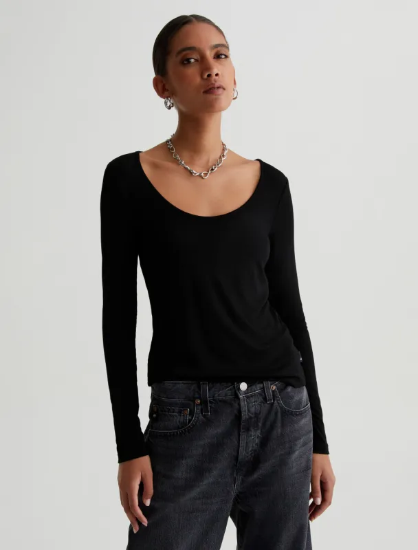 Jaxon Long Sleeve Scoop sold by Adriano Goldschmied