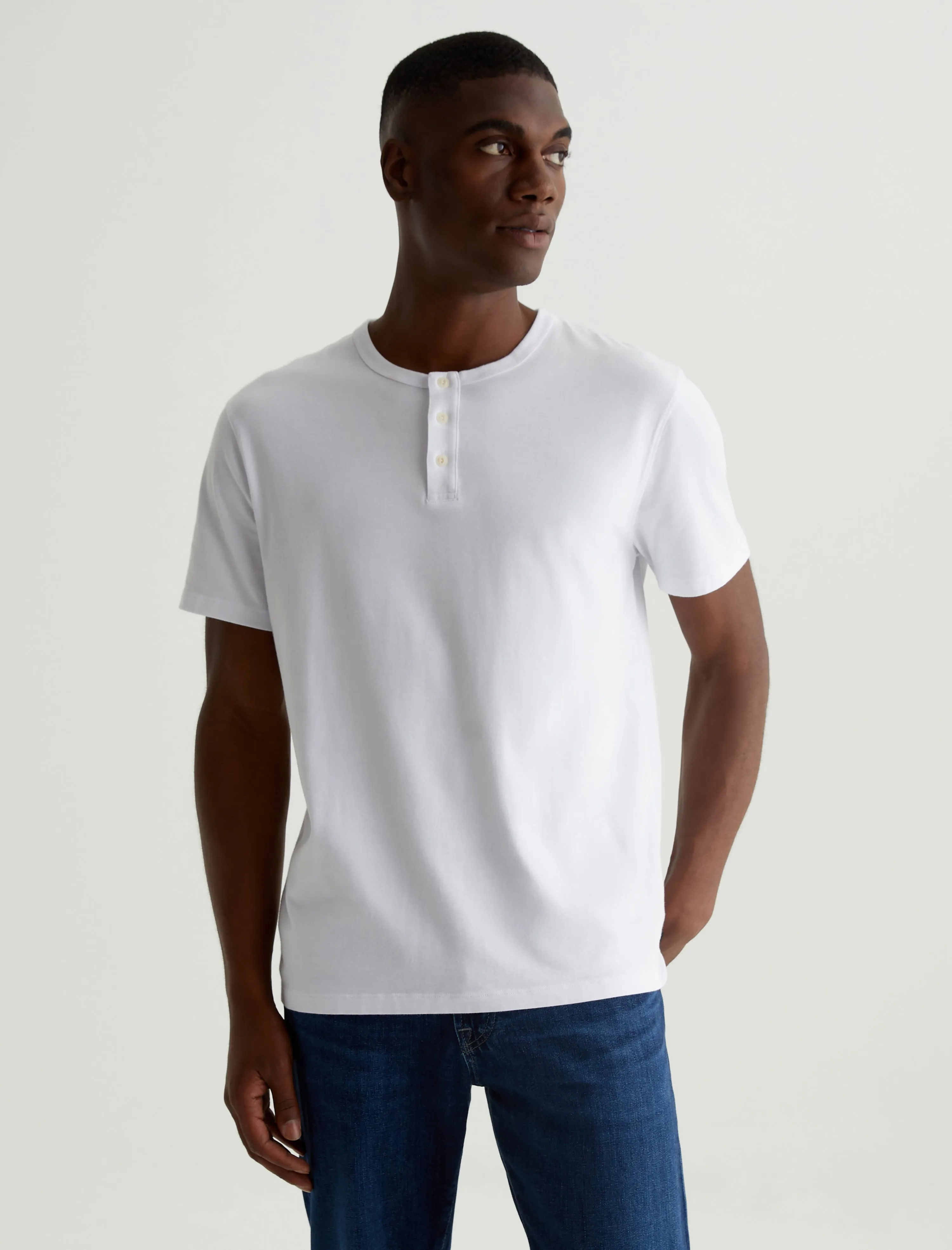 Bryce Short Sleeve Henley sold by AG Jeans