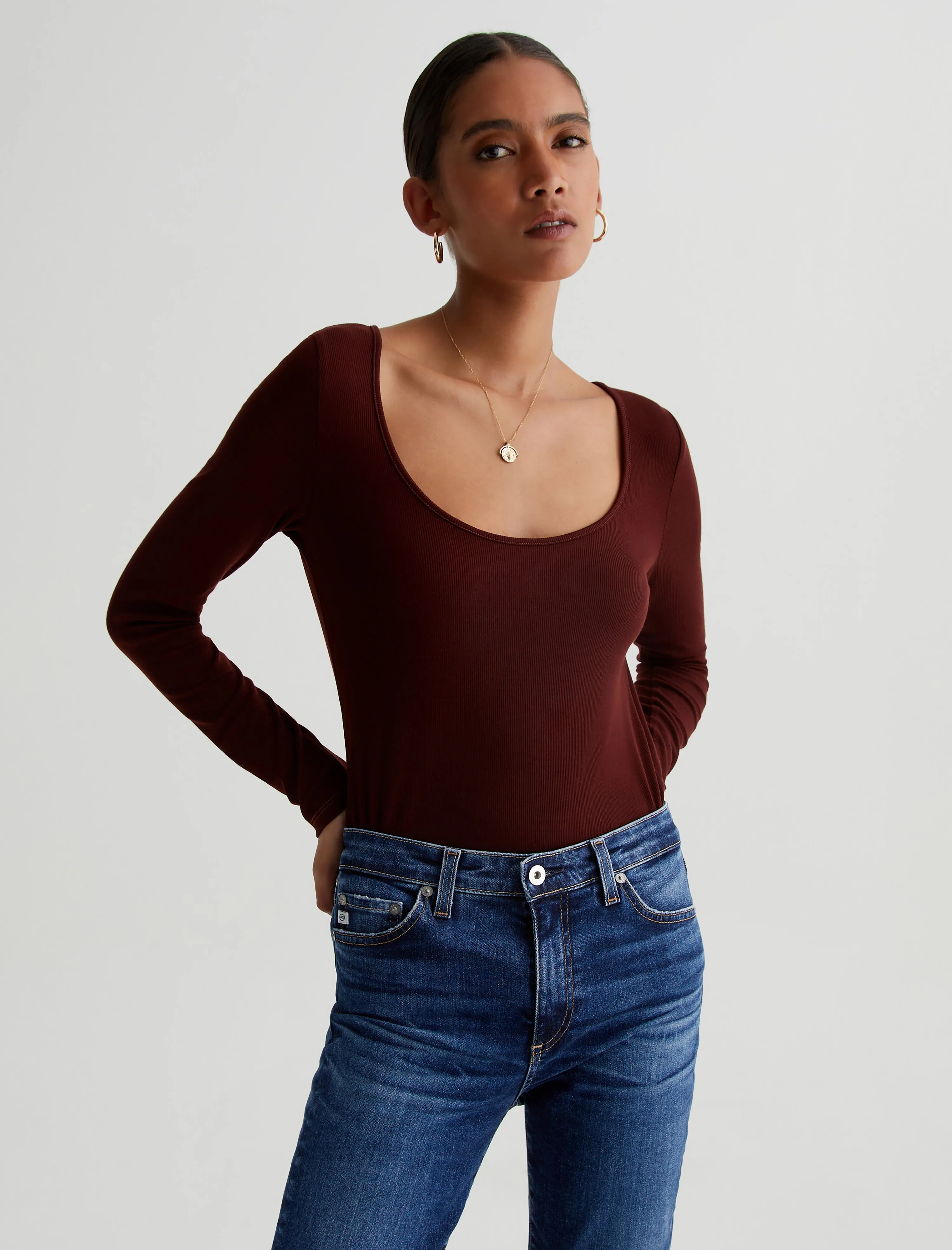 Jaxon Long Sleeve Scoop sold by Adriano Goldschmied