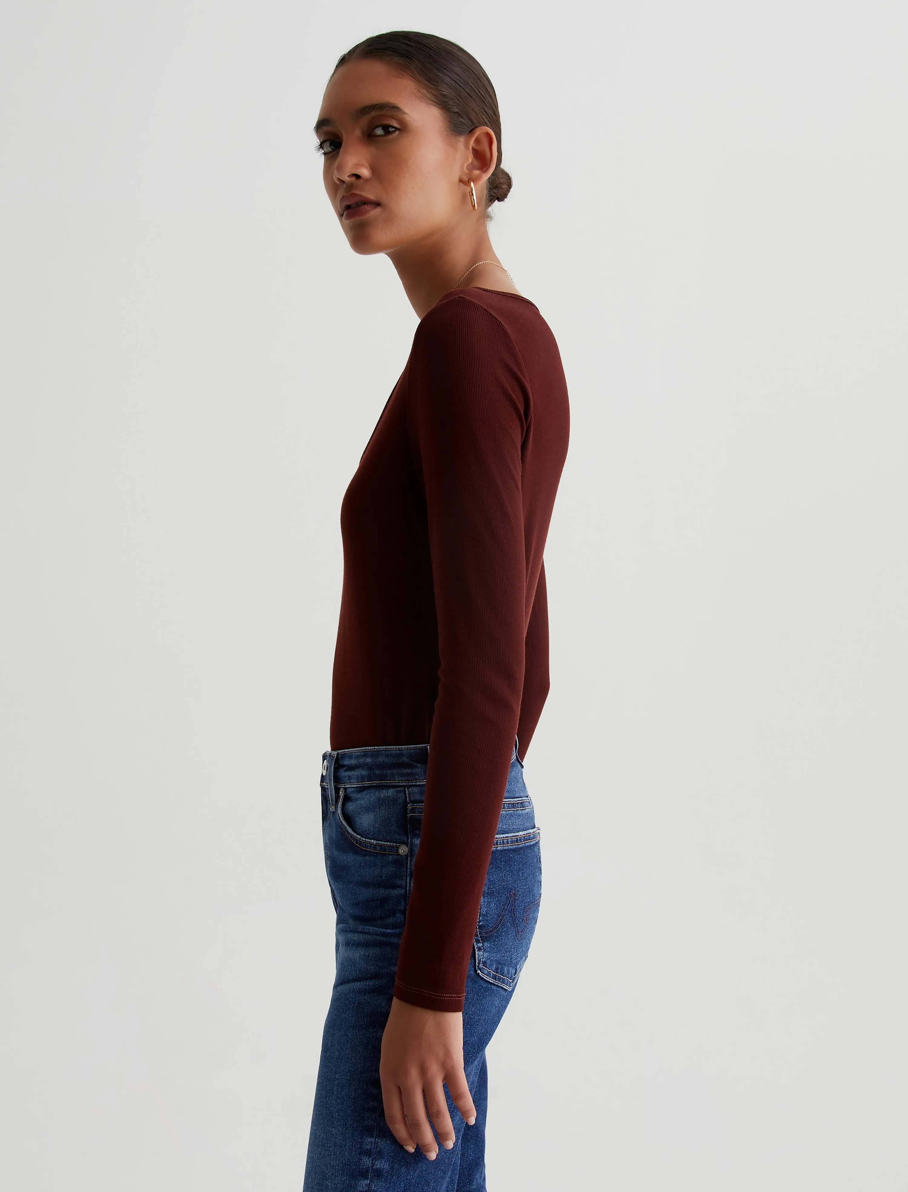 Jaxon Long Sleeve Scoop sold by Adriano Goldschmied product image thumbnail 5