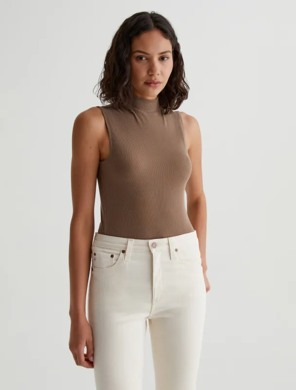 Edie Sleeveless Turtleneck sold by Adriano Goldschmied