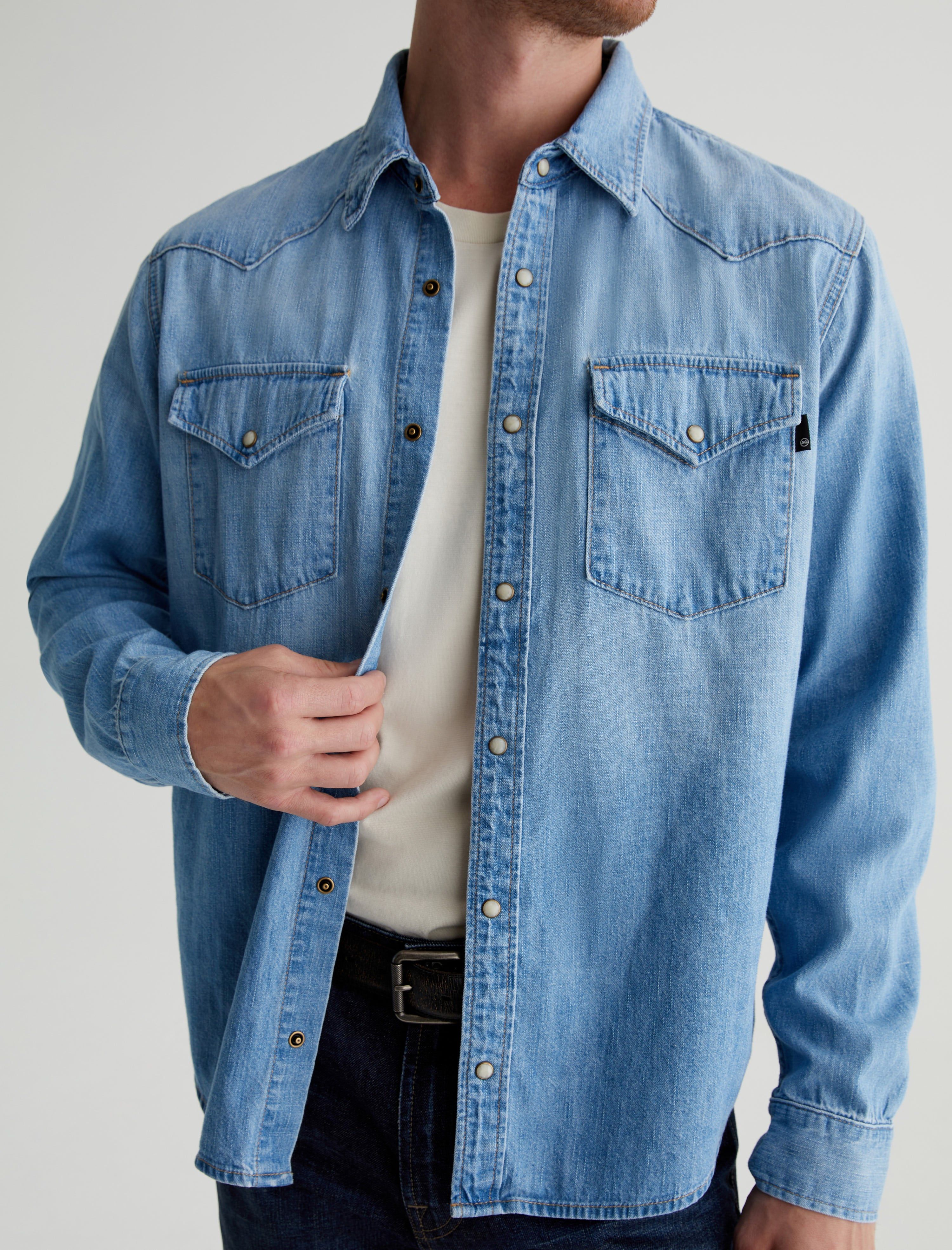 Aiden Western Shirt sold by Adriano Goldschmied product image thumbnail 3