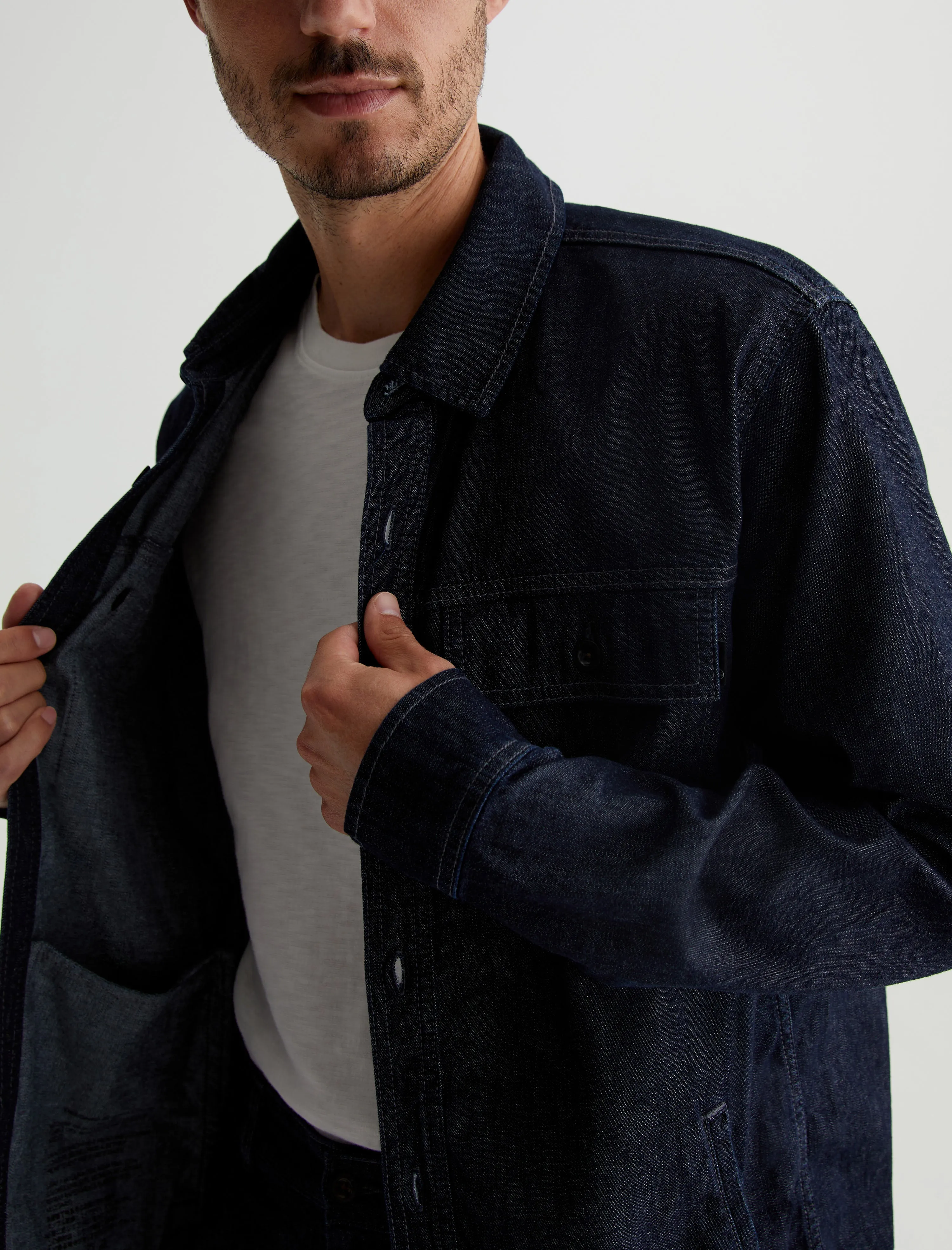 Elias Shirt Jacket sold by Adriano Goldschmied product image thumbnail 2