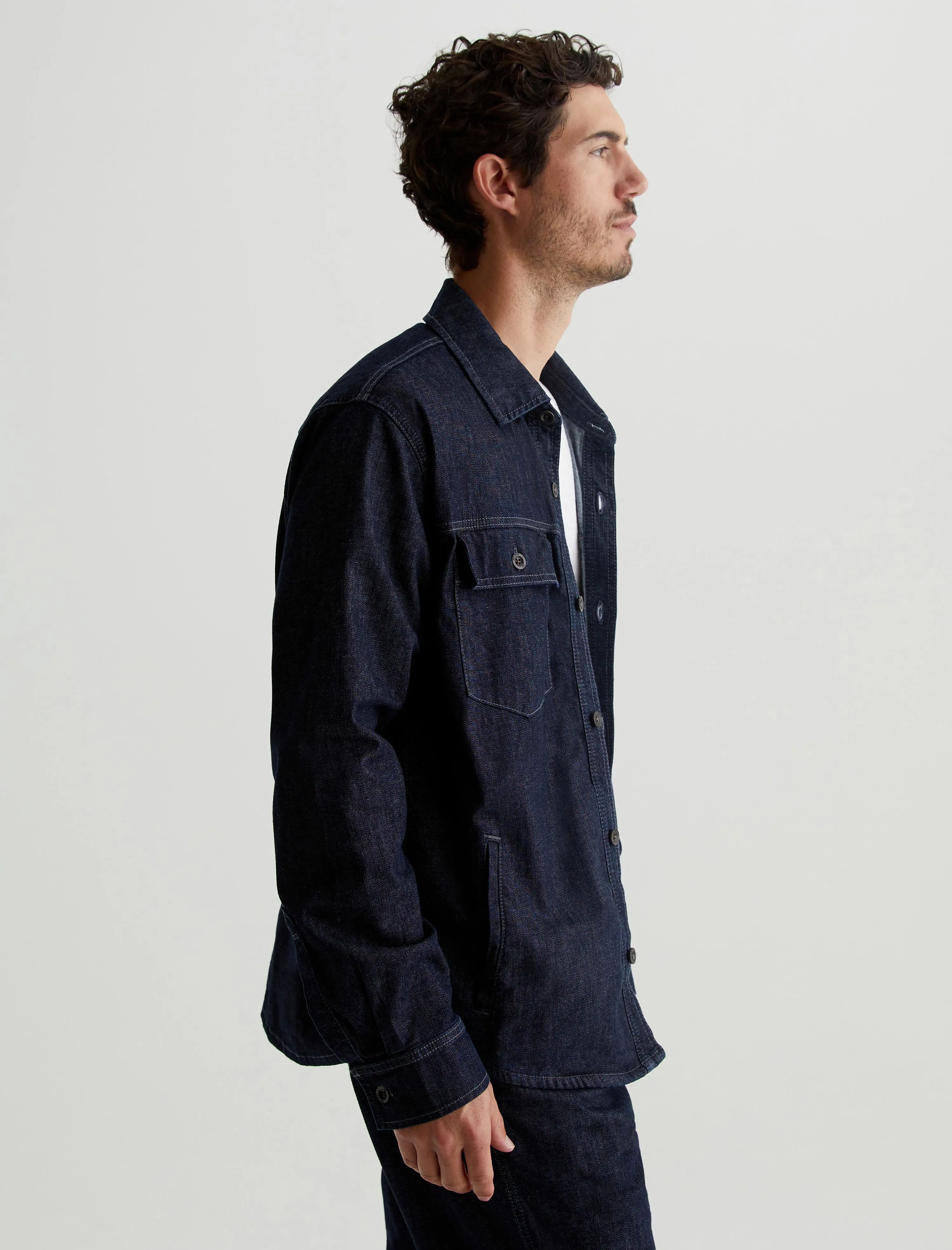 Elias Shirt Jacket sold by Adriano Goldschmied product image thumbnail 3