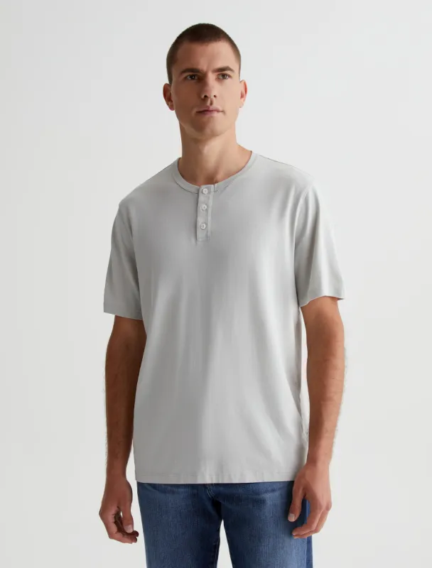 Bryce Short Sleeve Henley sold by Adriano Goldschmied