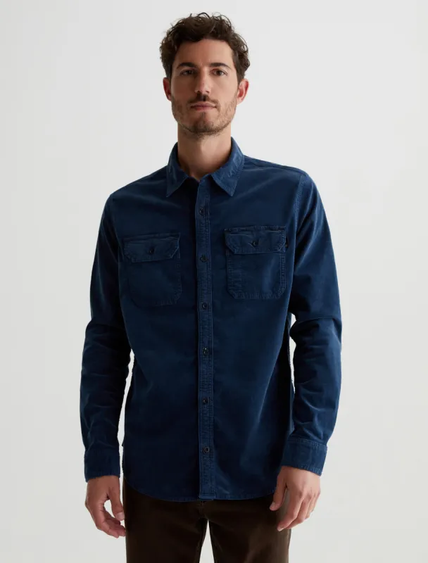 Aiden Utility Corduroy Shirt sold by Adriano Goldschmied