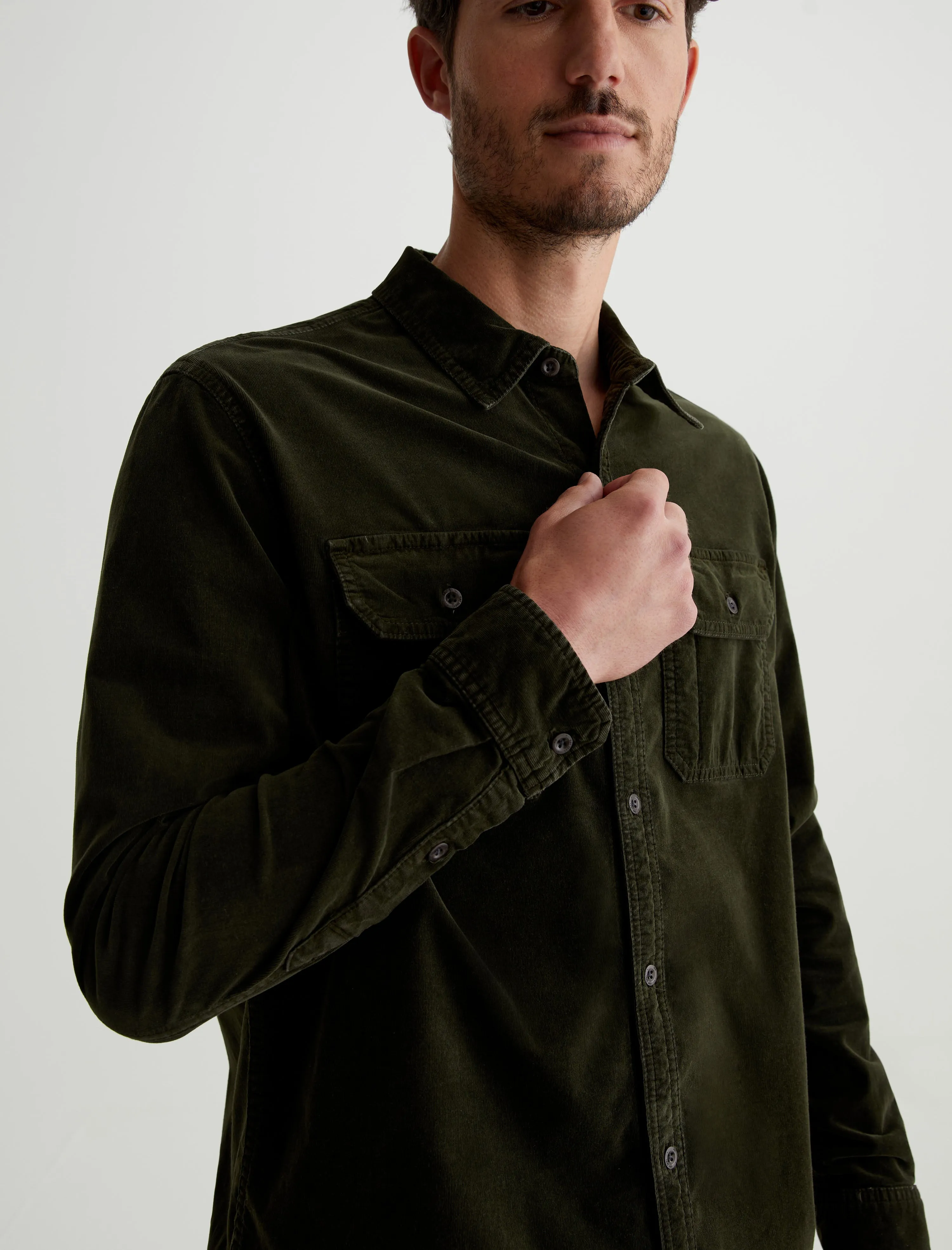 Aiden Utility Corduroy Shirt sold by Adriano Goldschmied product image thumbnail 2