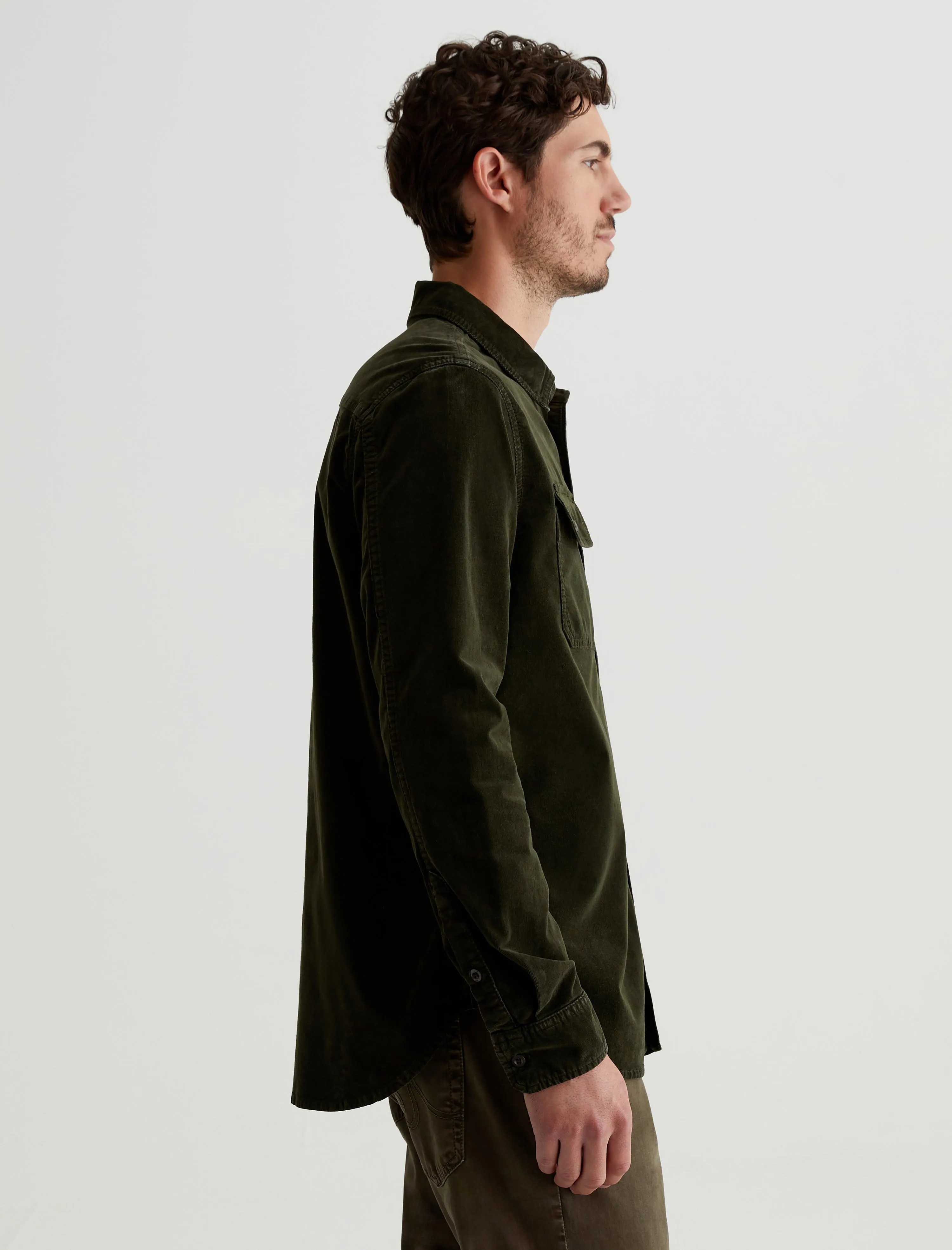 Aiden Utility Corduroy Shirt sold by Adriano Goldschmied product image thumbnail 3