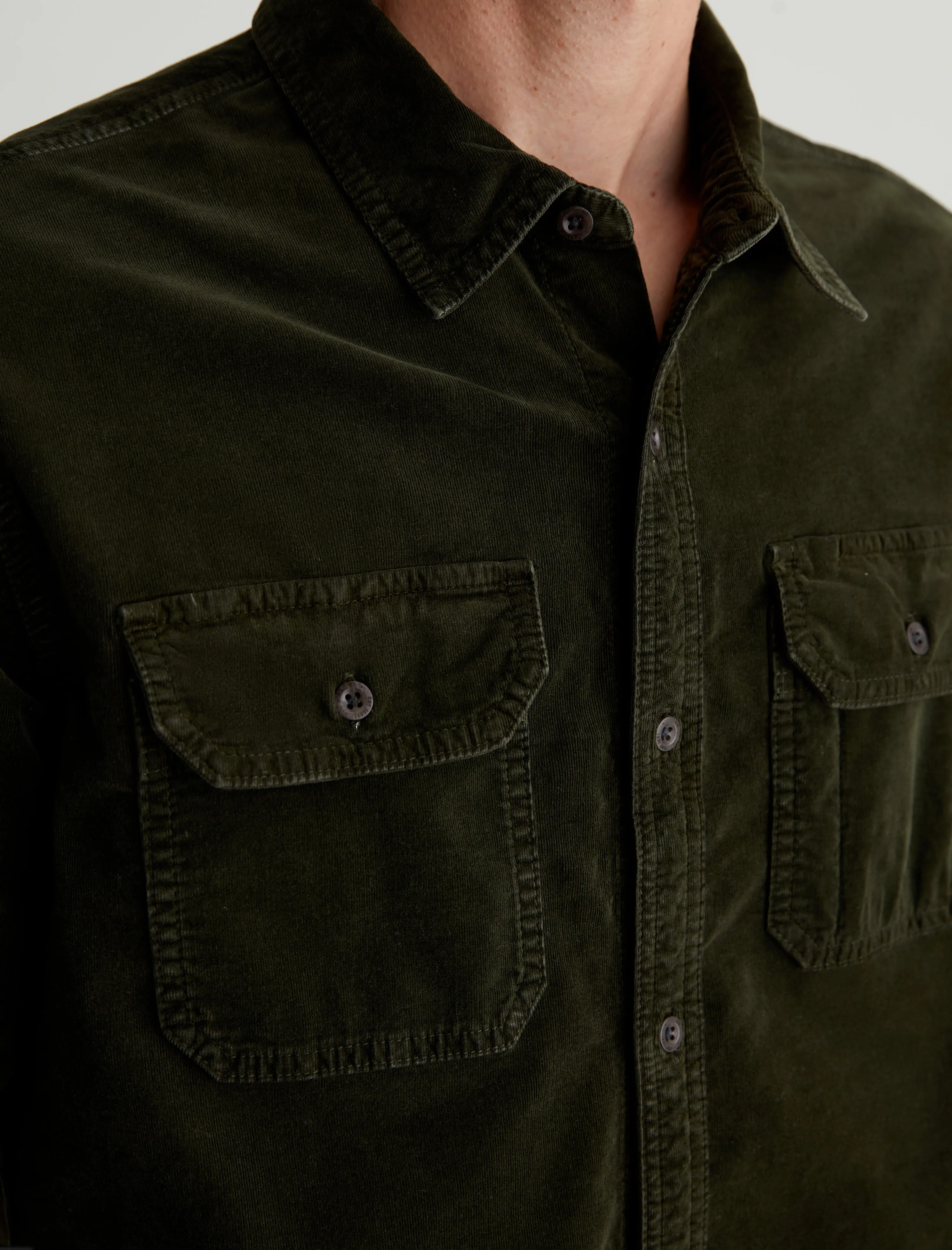 Aiden Utility Corduroy Shirt sold by Adriano Goldschmied product image thumbnail 5