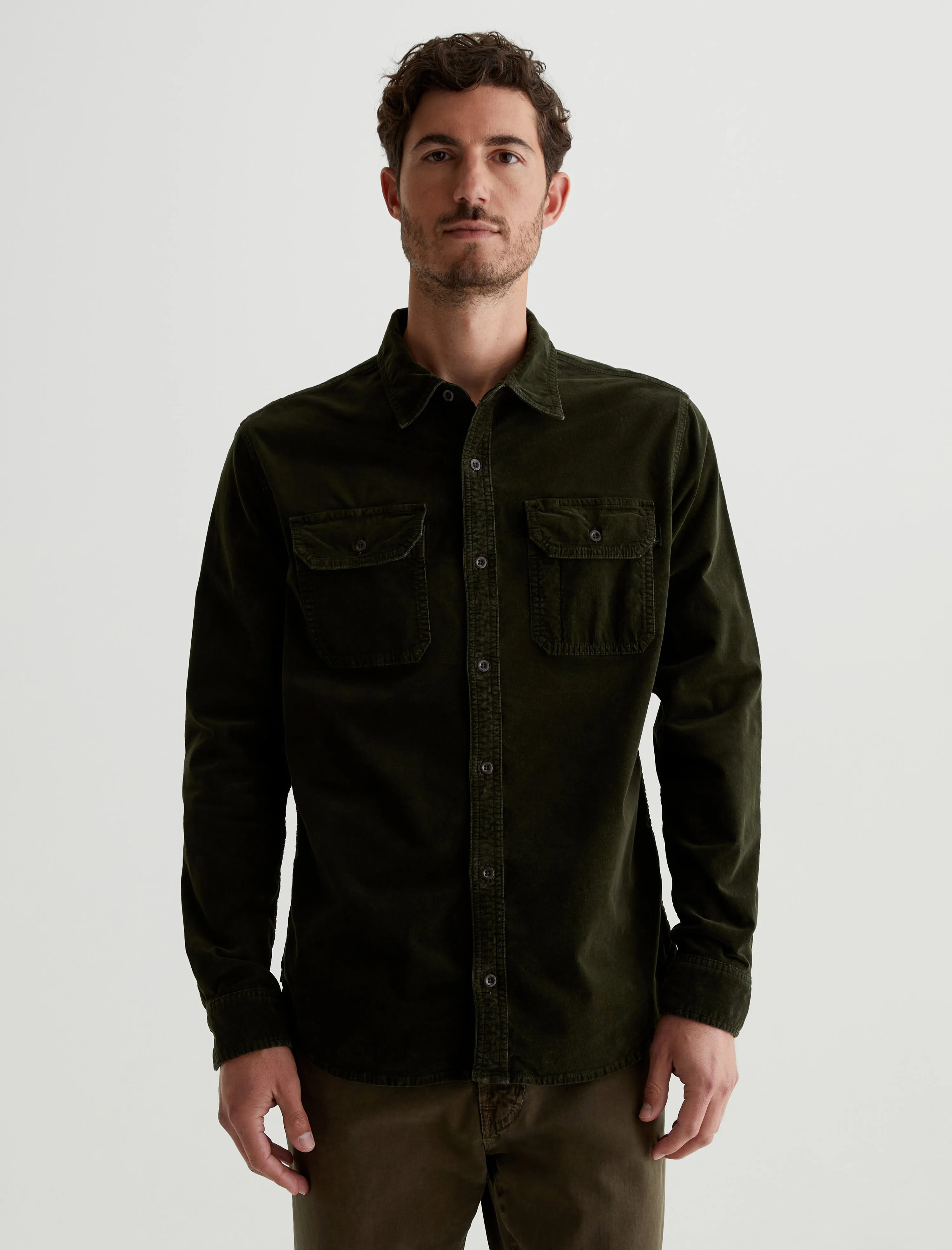 Aiden Utility Corduroy Shirt sold by Adriano Goldschmied