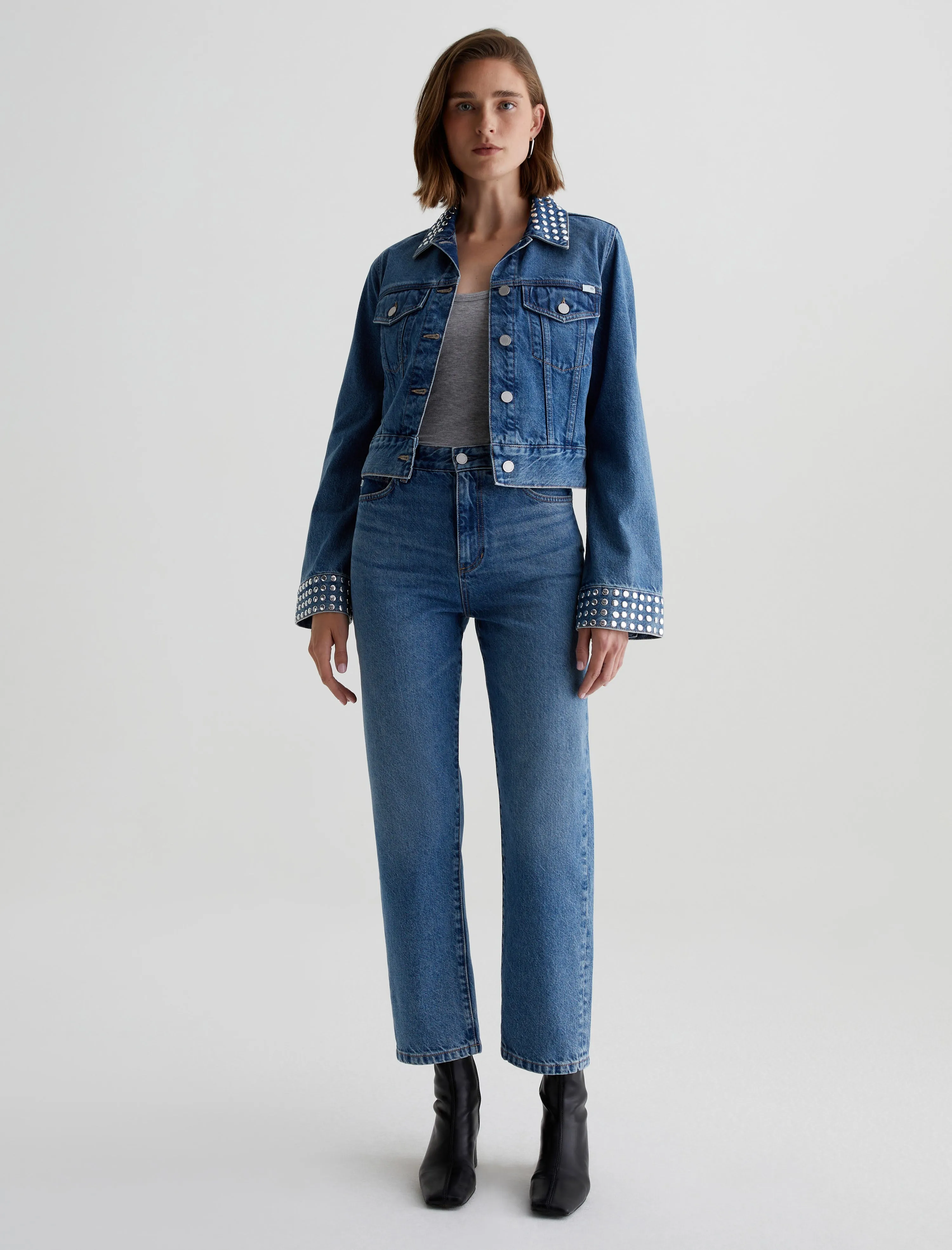 Studded Isa Jacket sold by Adriano Goldschmied product image thumbnail 4