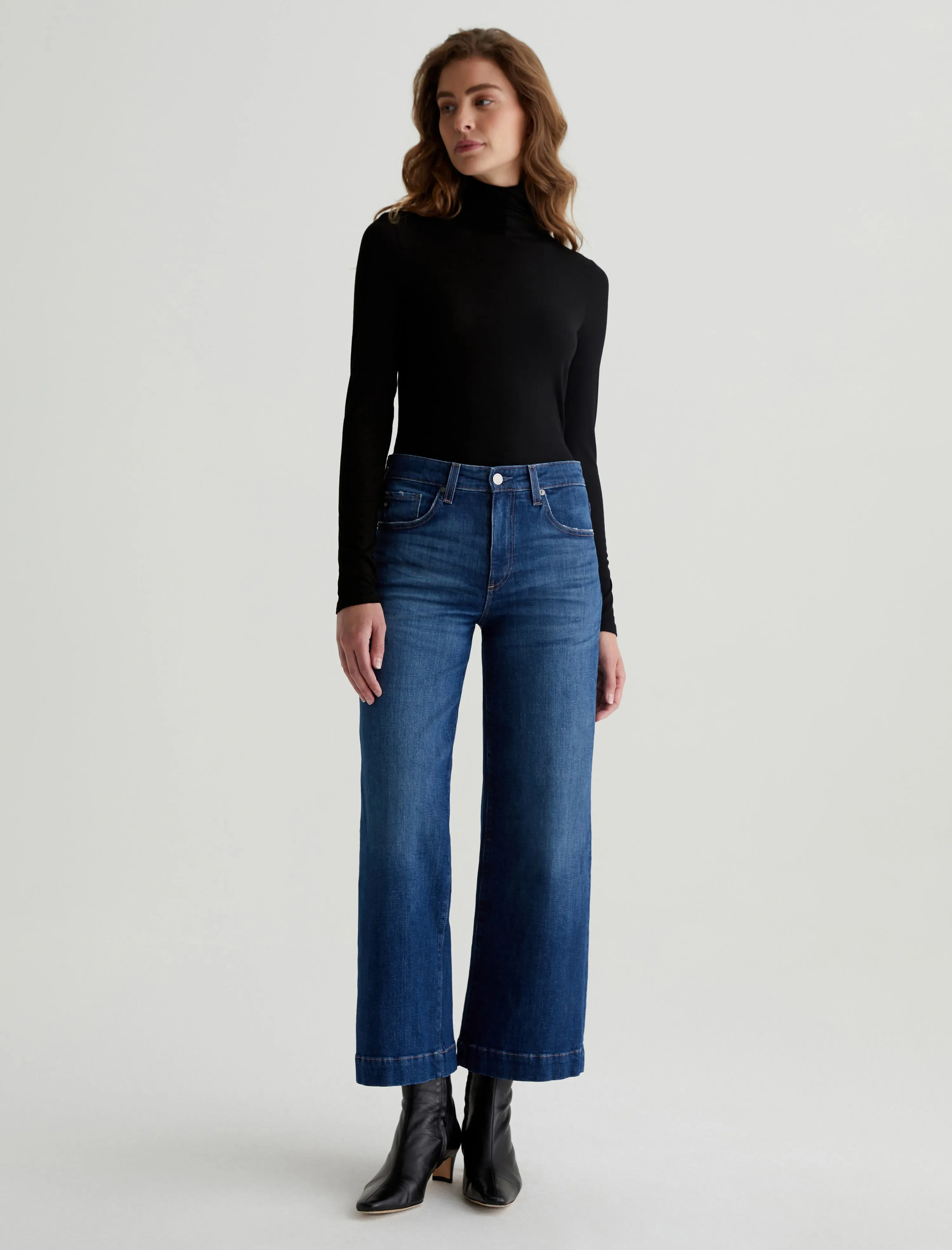Saige Wide Leg Crop sold by AG Jeans